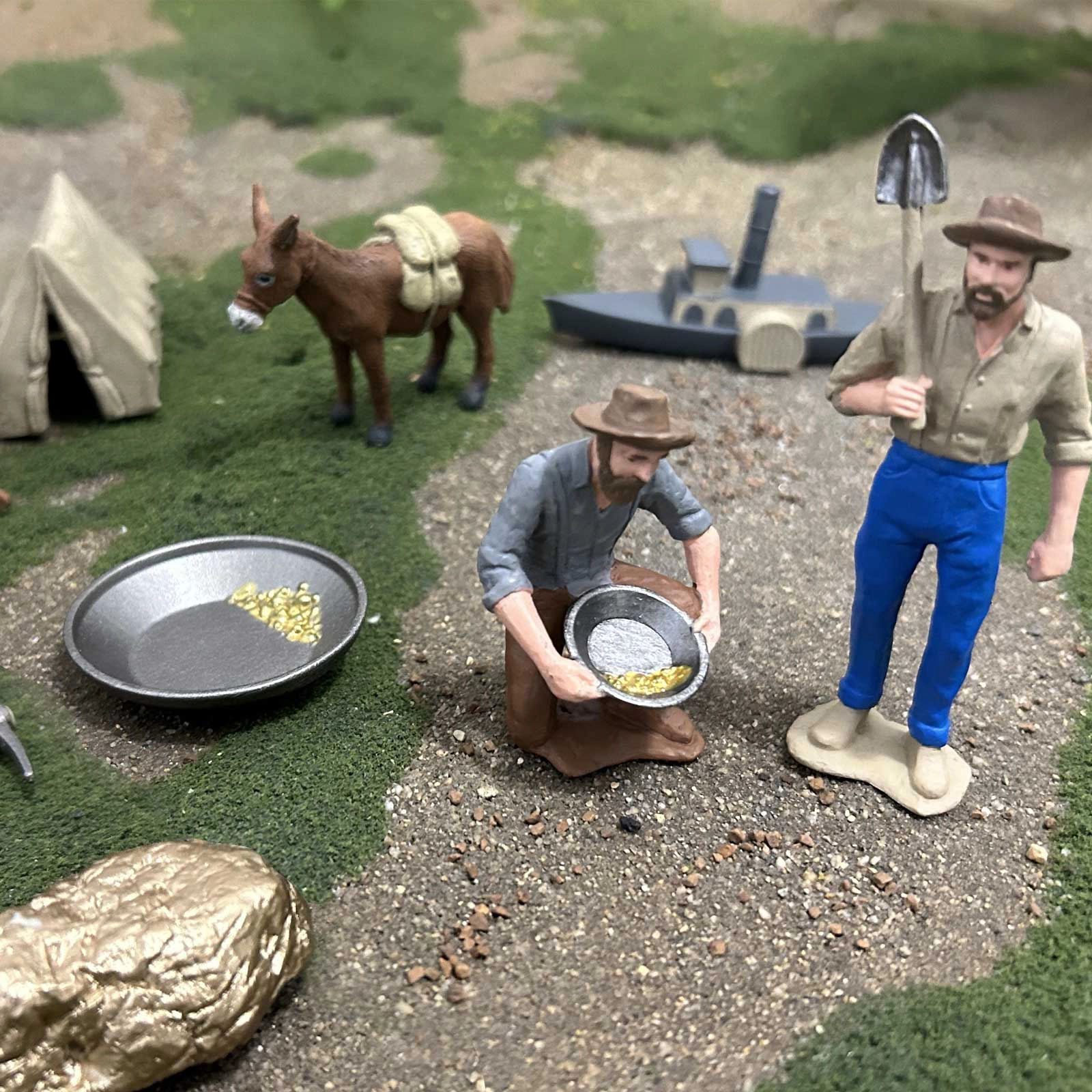 Safari Ltd. - Gold Rush TOOB - contains 9 Mini Figurines