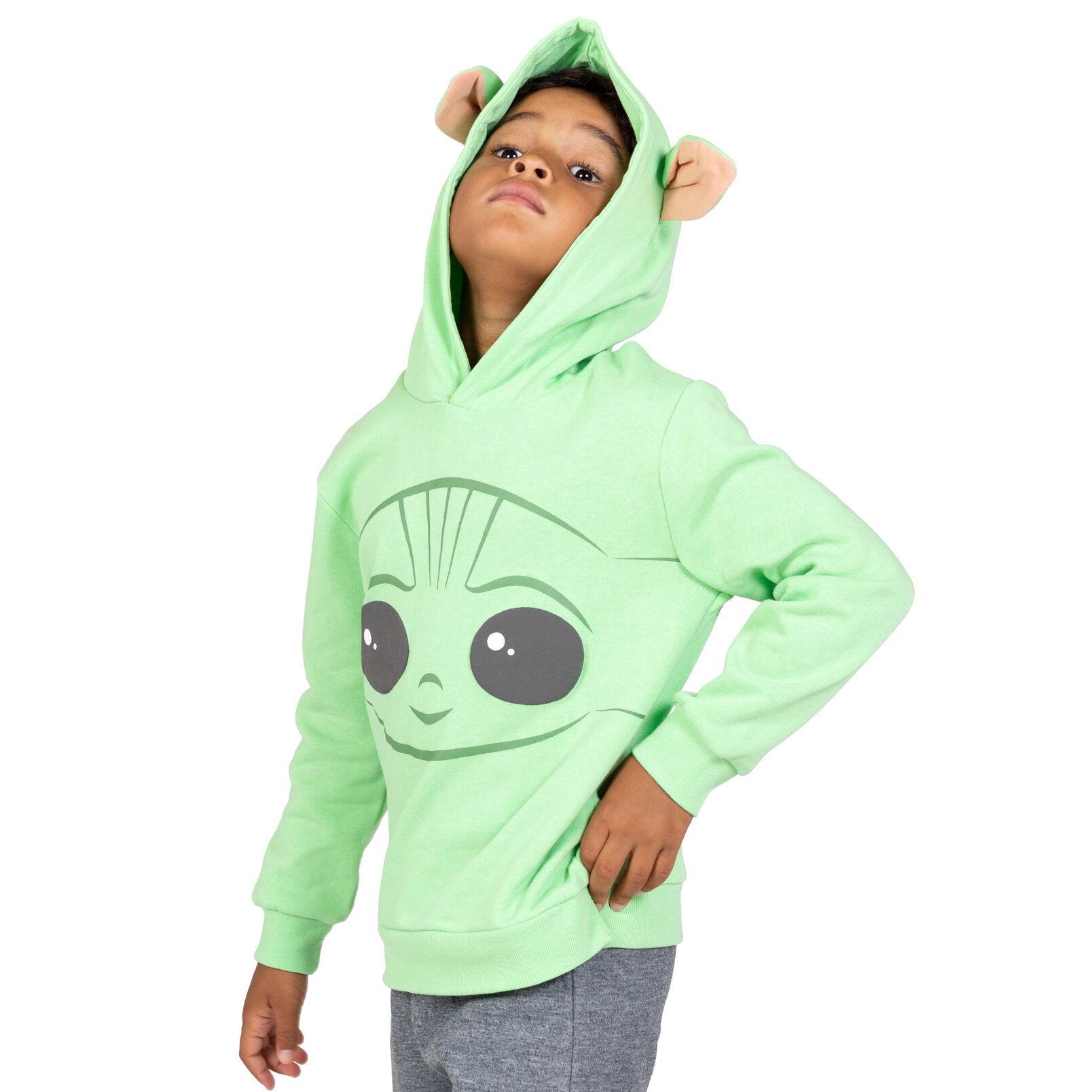 Star Wars The Mandalorian Grogu Cosplay Fleece Hoodie