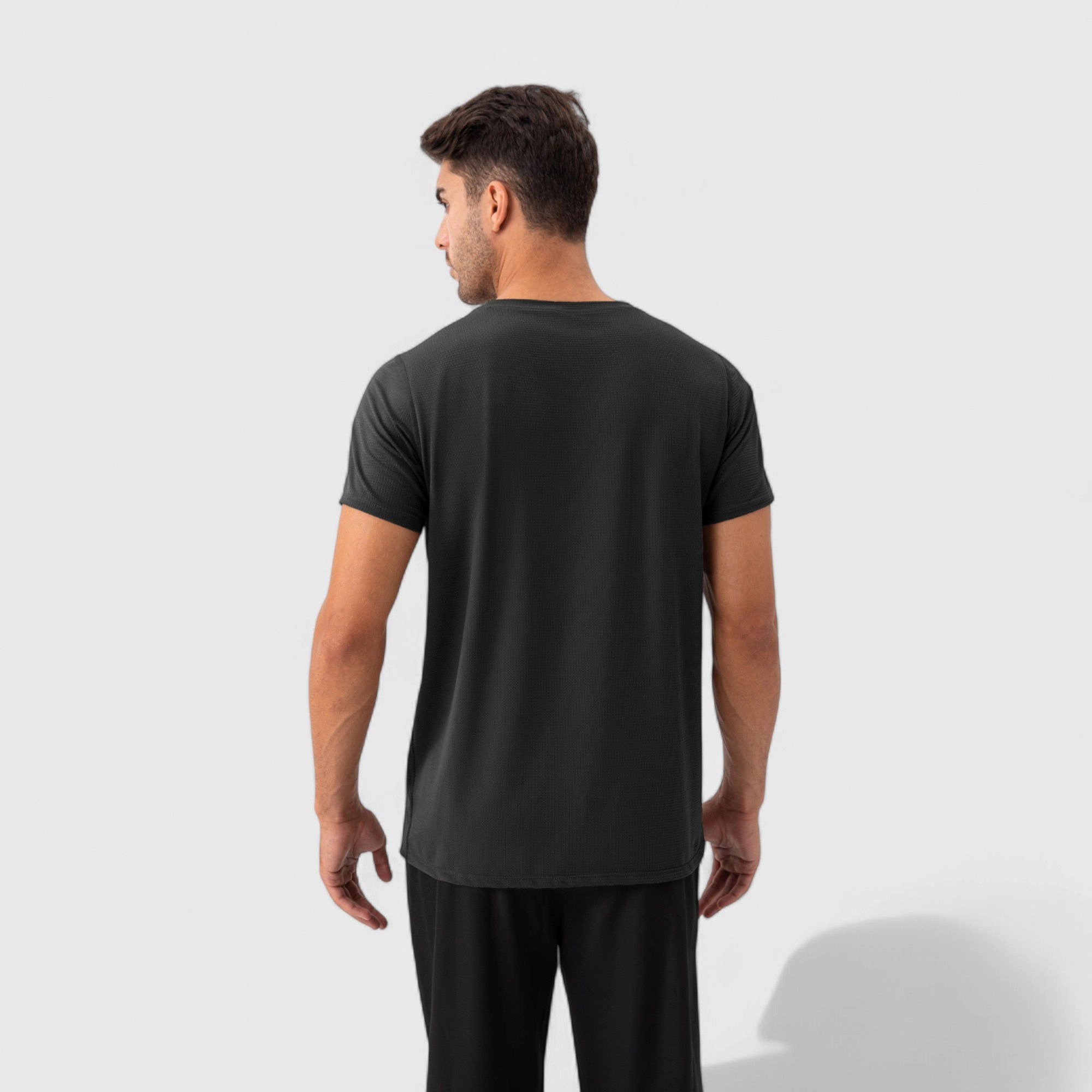 Anna-Kaci Men's Short Sleeve Performance T-Shirt with Breathable Mesh Fabric and Relaxed Athletic Fit