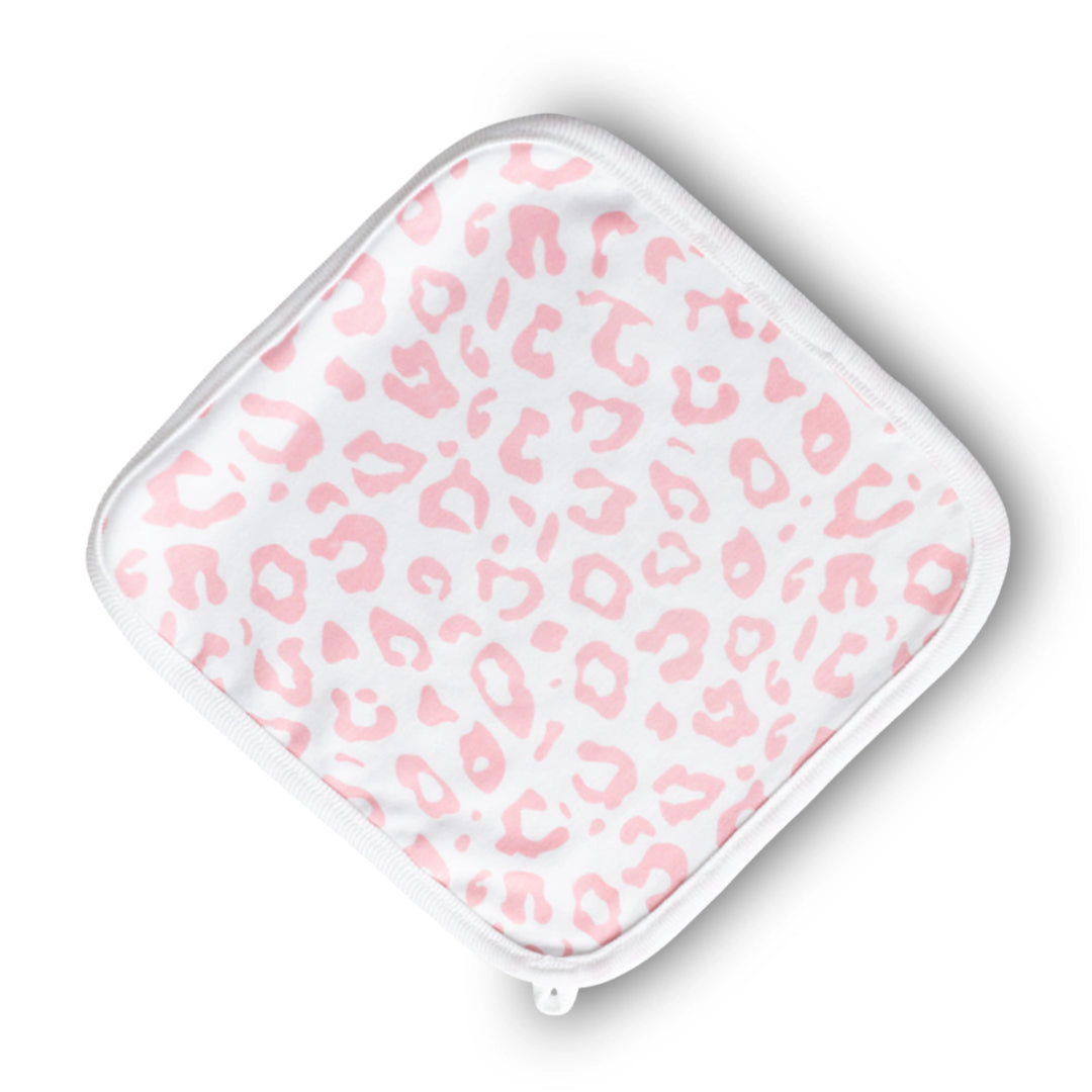 PetalSoft Wash Cloth Duo, Leopard and Nautical- 9" x 9"