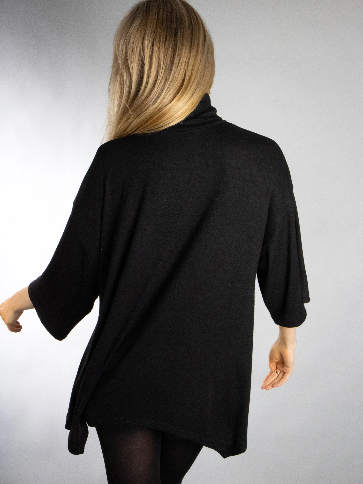 JESS by Meiko Women's Turtleneck Drop Sleeve Sweater Top
