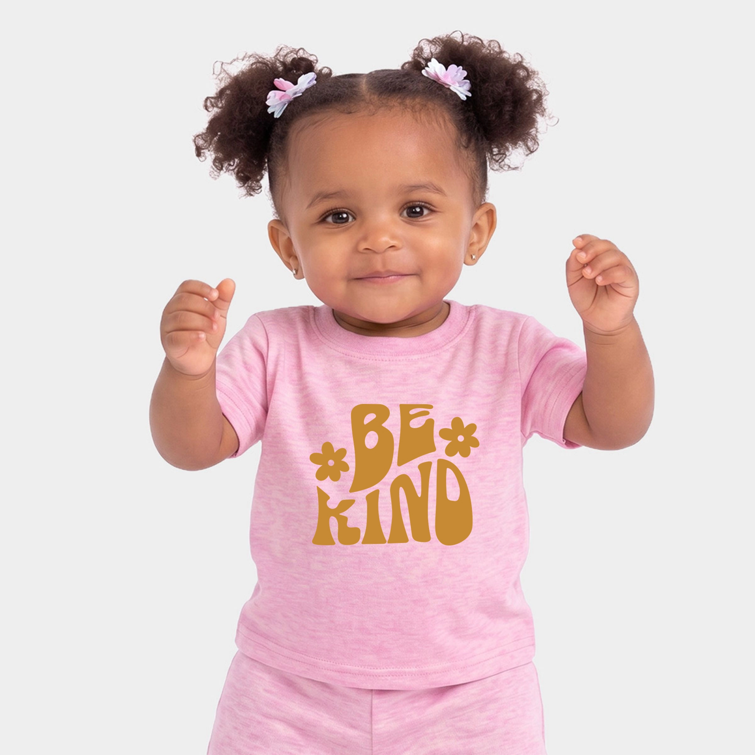 The Juniper Shop - Infant Jogger Pant Crew Set Be Kind Daisies