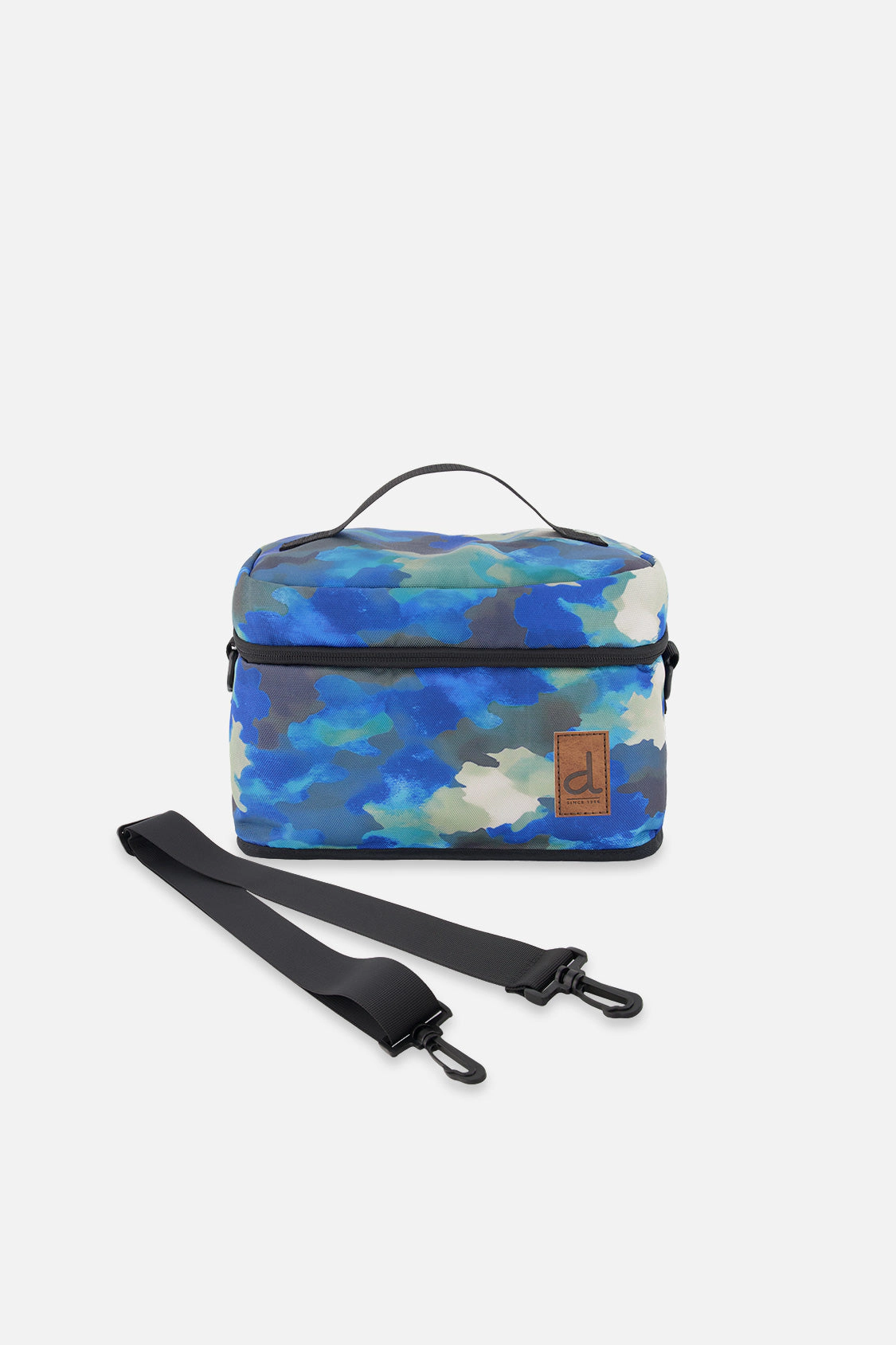 Deux par Deux Boys Insulated Camouflage Print Lunch Box with Removable Shoulder Strap