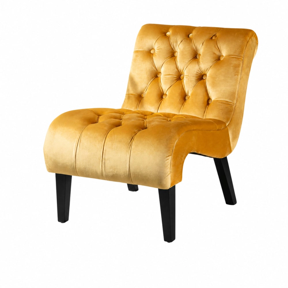 GOODSILO Upholstered Velvet Accent Chair Comfortable Seating