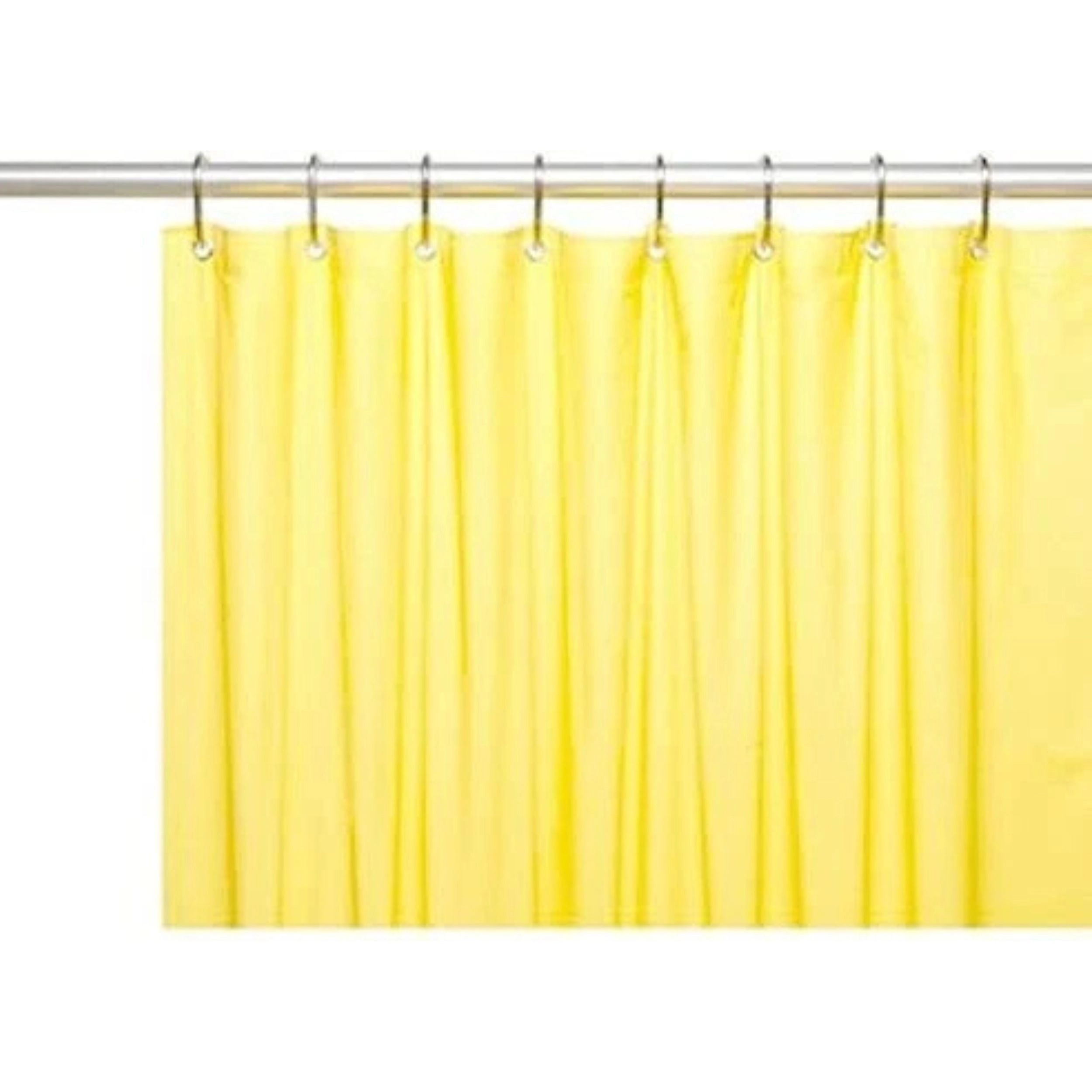 Home Collection Magnetized PVC Shower Curtain Liner 70" x 72" Mildew Resistant