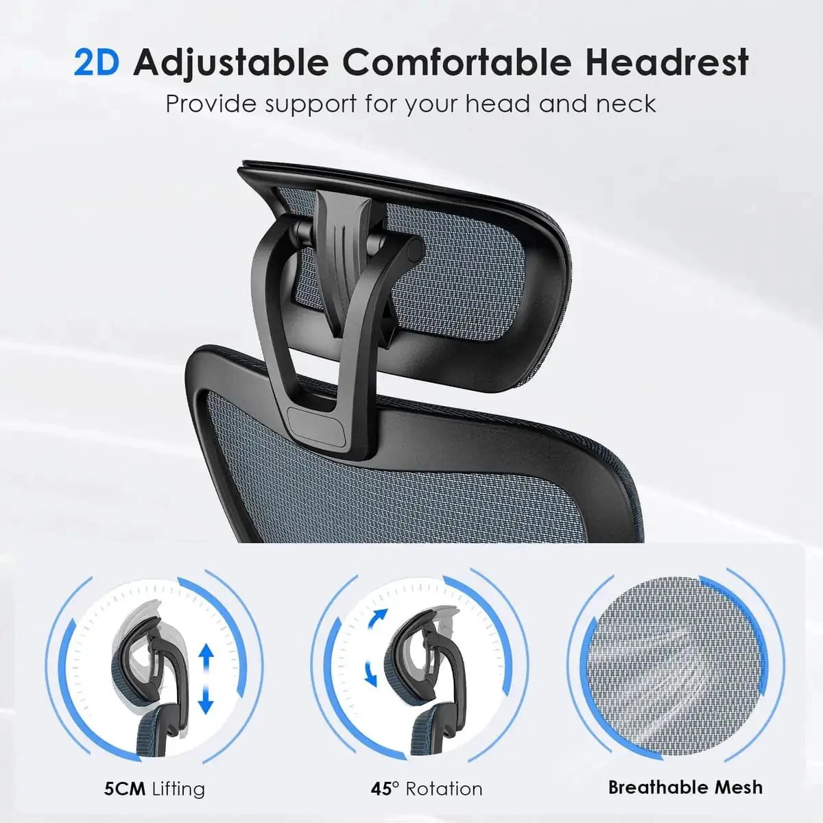 Platinum-Level Office Chairs Ergonomic Mesh Office Chair with Adjustable Lumbar Support and