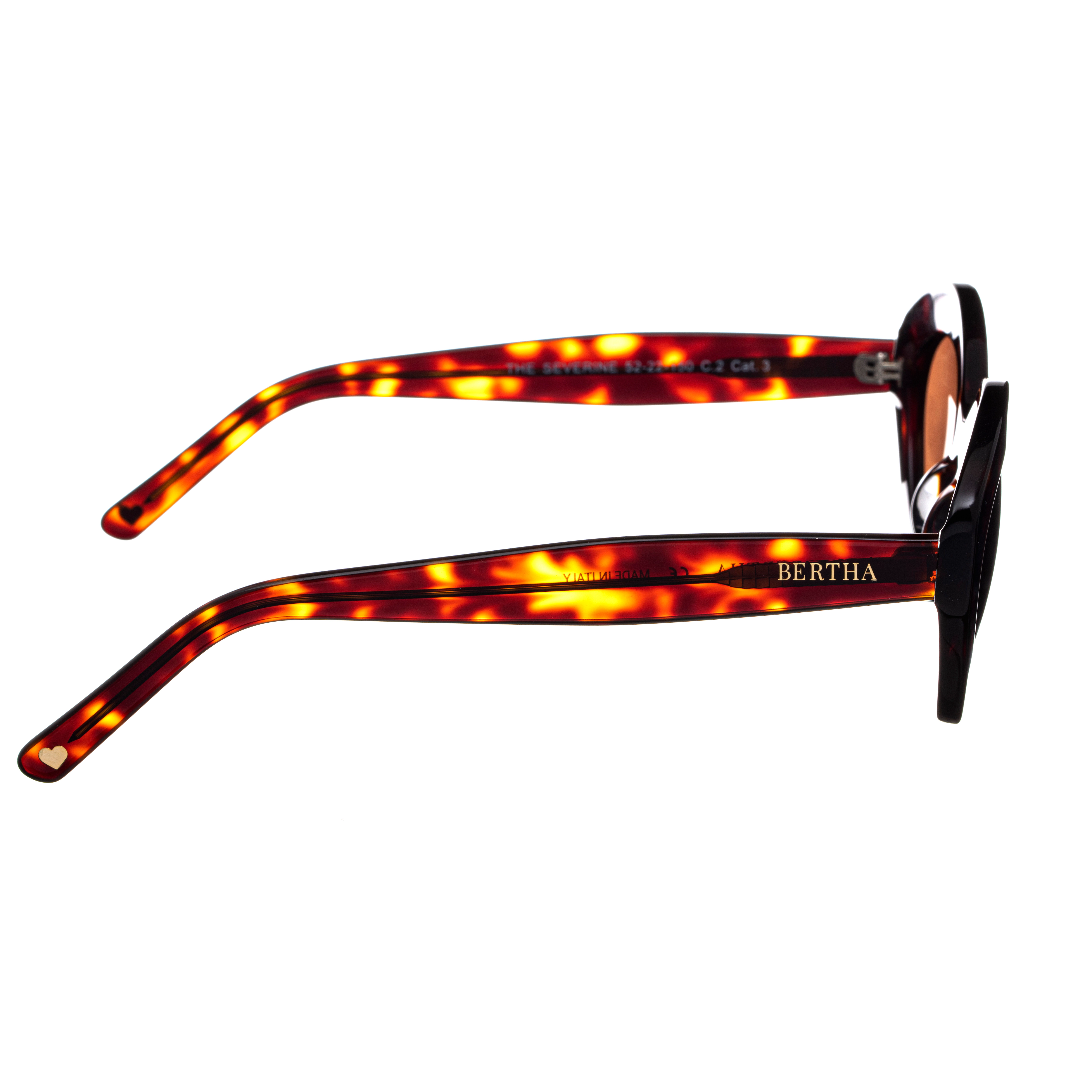 BERTHA Severine Womens Handmade in Italy Sunglasses