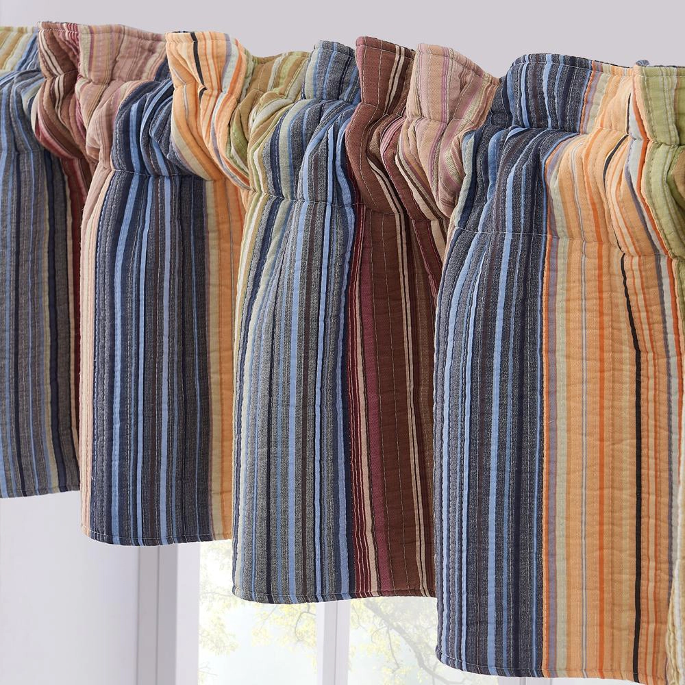Greenland Home Fashion Katy Window Valance - Multi 84x21"