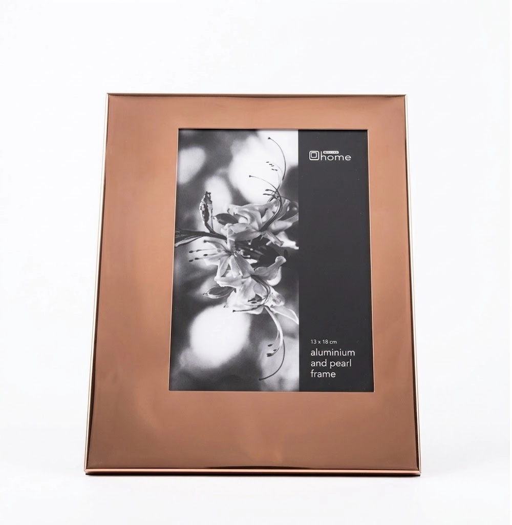 Jiallo Copper Finish Off-Center Photo Frame - 4x6 Inch