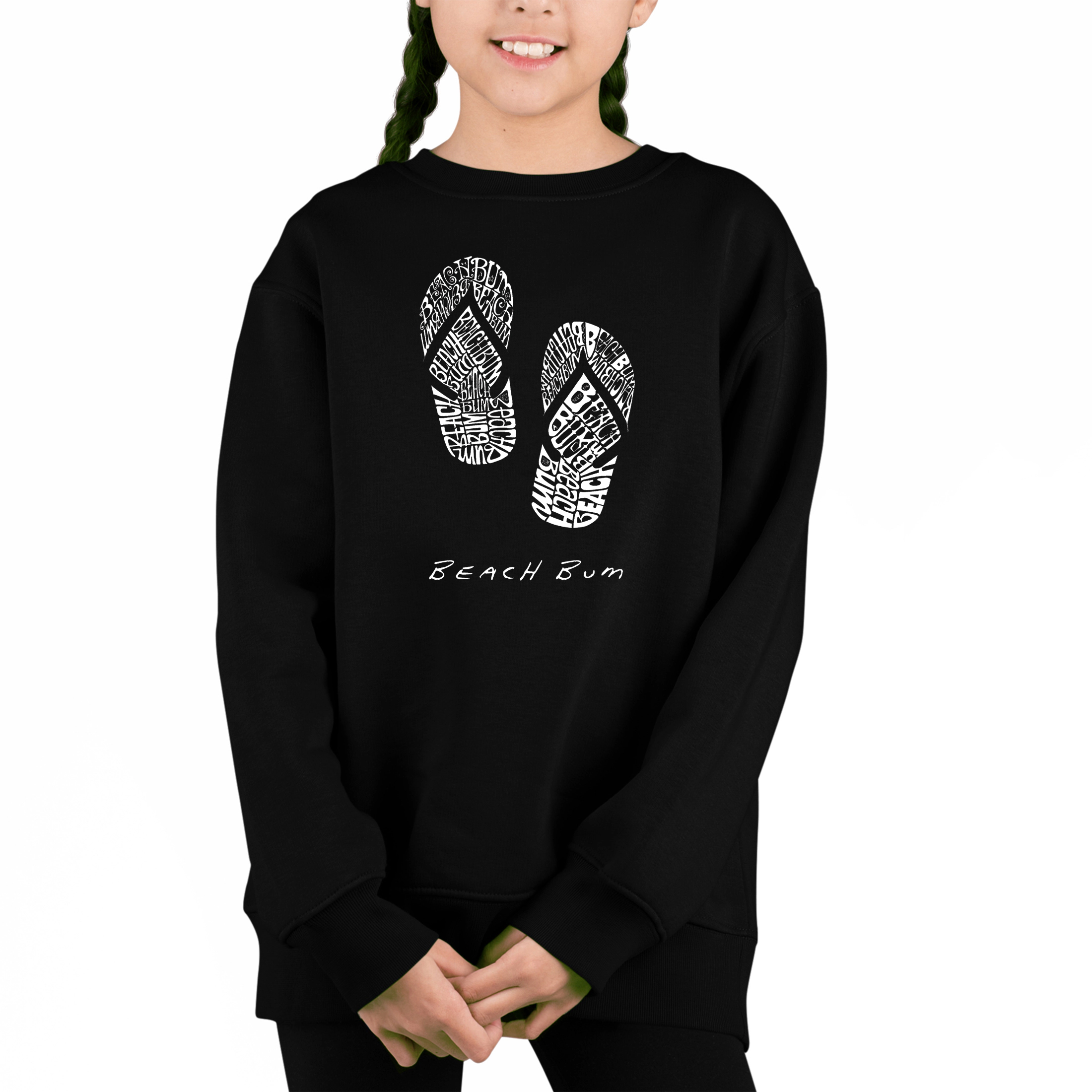 LA Pop Art Girl's Word Sweatshirt