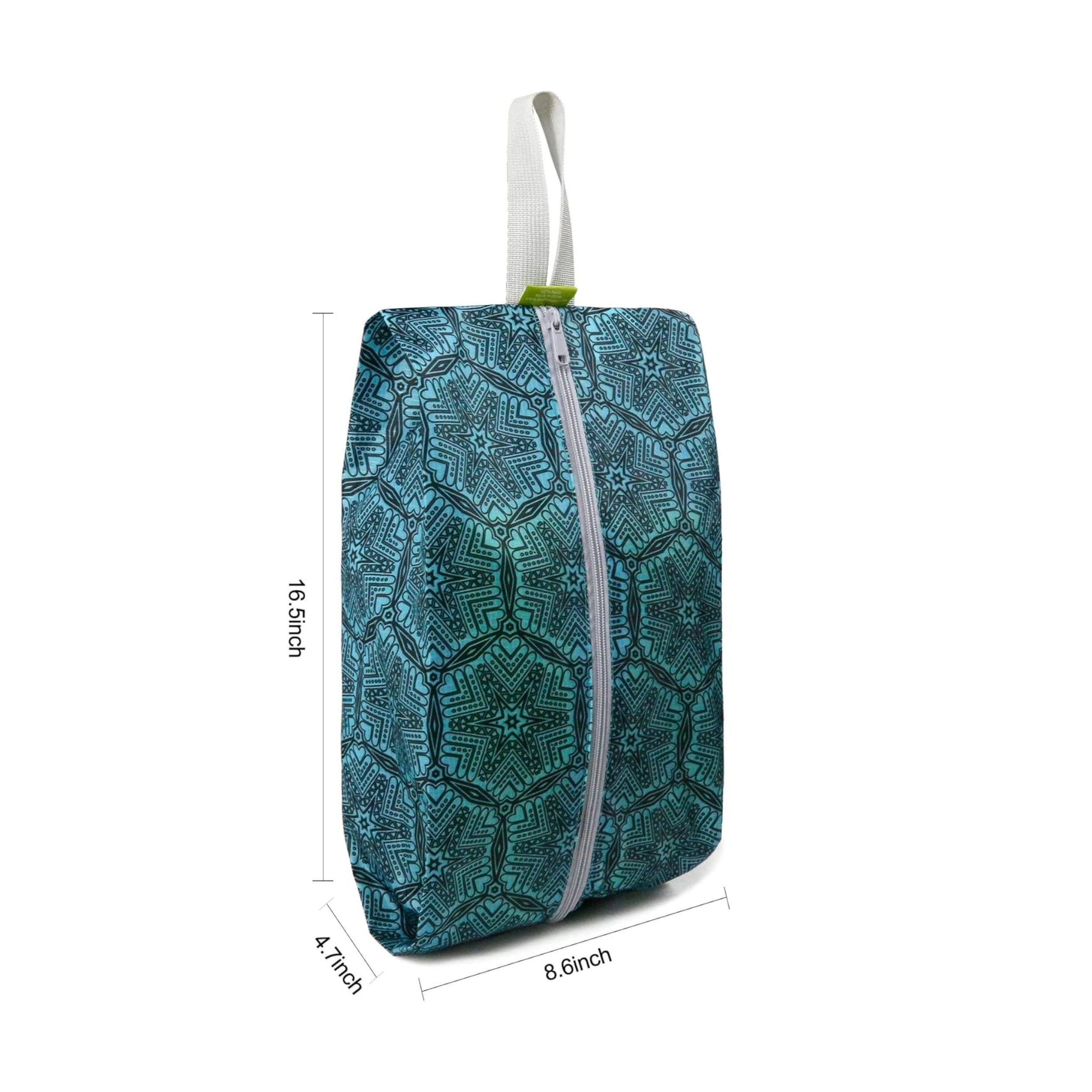 Stock Preferred Pack of 6 Travel Shoe Bags with Zipper Closure and Handle Storage Organizer