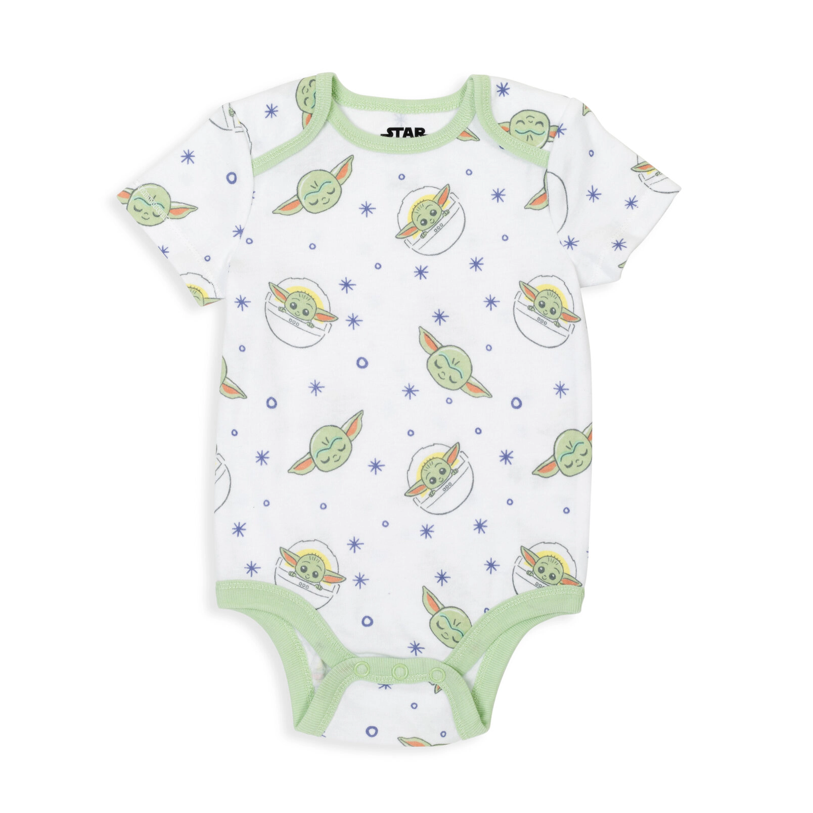 Star Wars The Mandalorian Grogu Baby Girls' 5-Pack Short Sleeve Bodysuits