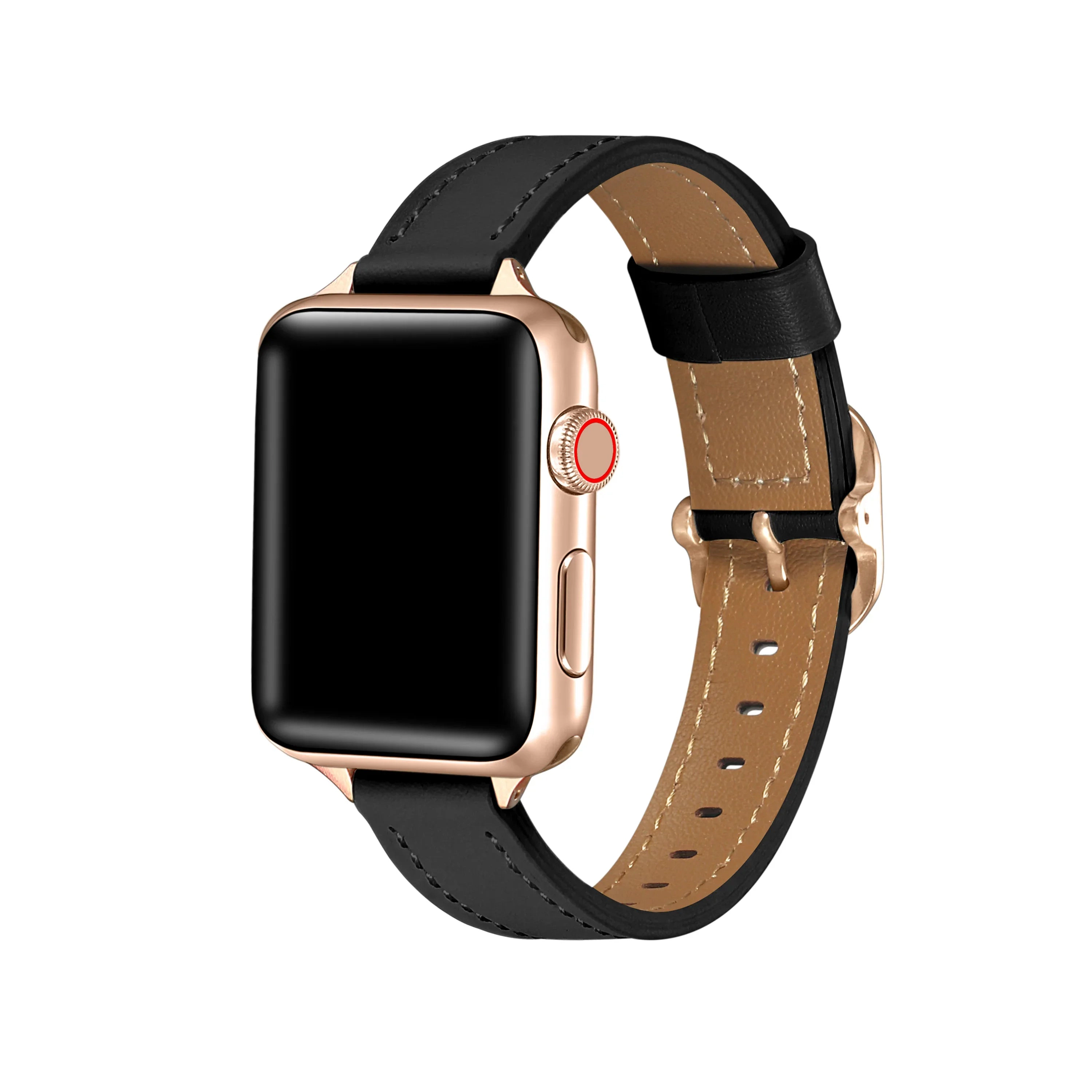 Posh Tech Womens Carmen Skinny Leather Band for Apple Watch