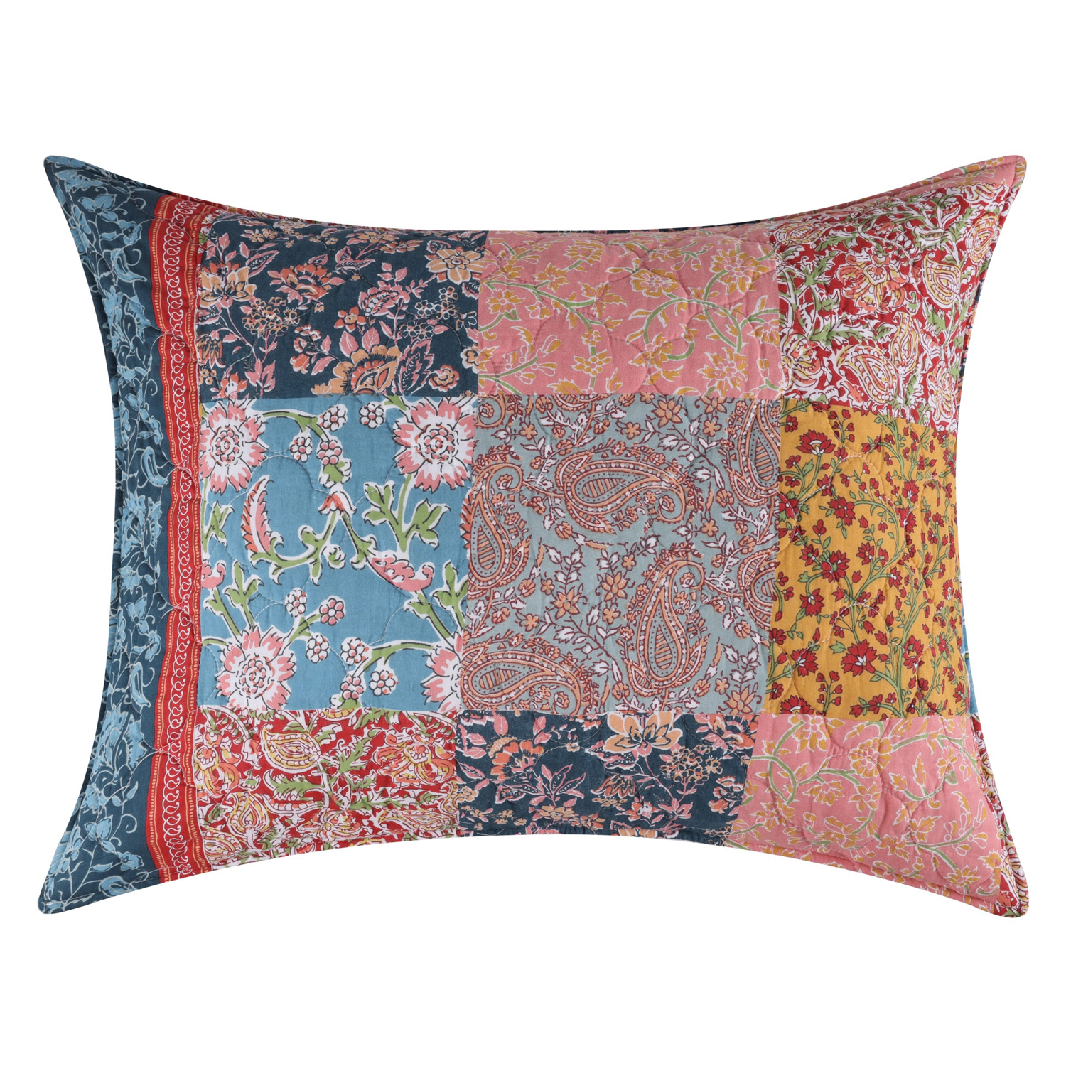 Greenland Home Fashions gier Cotton Face Microfiber Back Pillow Sham