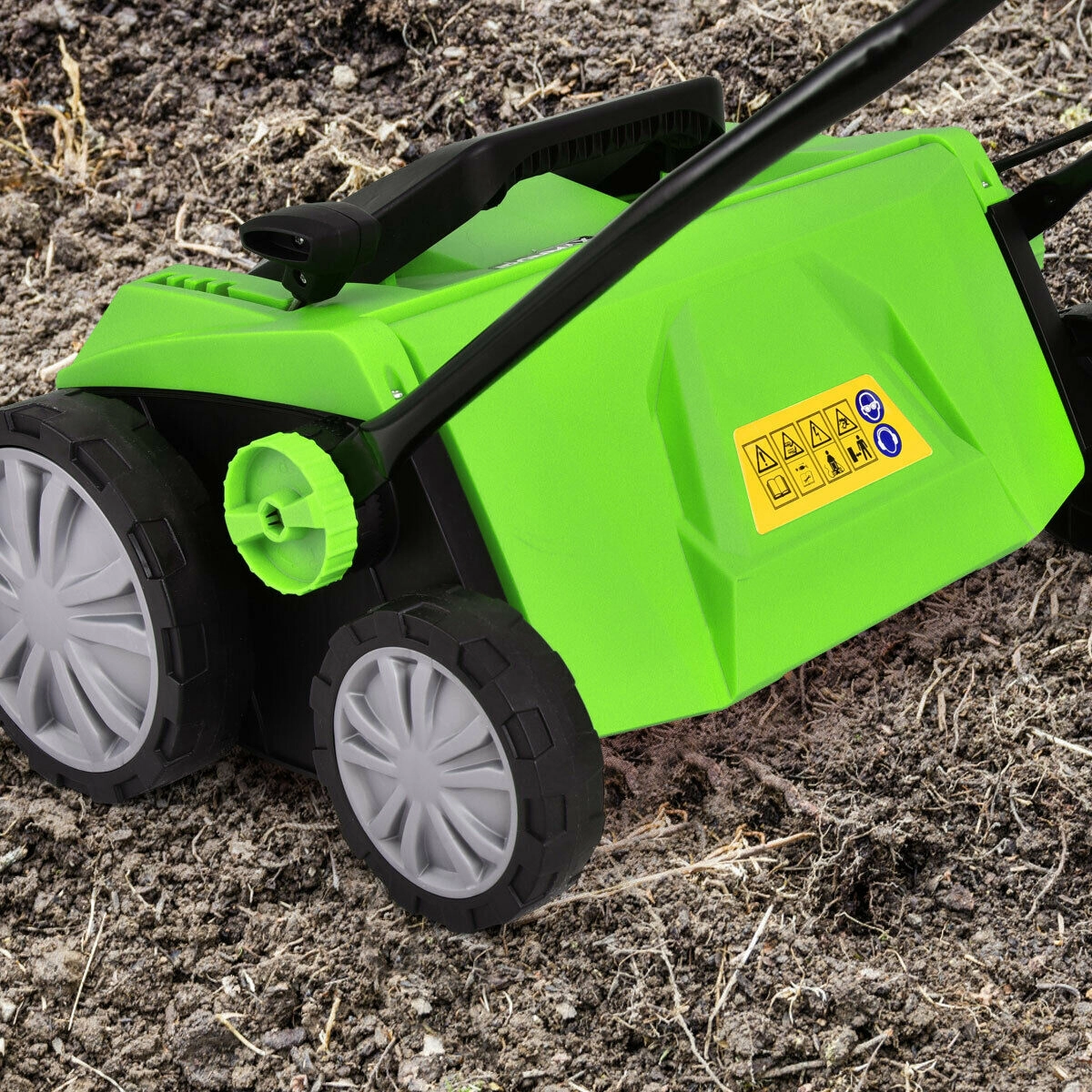 LJG 15 Inch 13 Amp Electric Scarifier with Collection Bag and Removable Blades