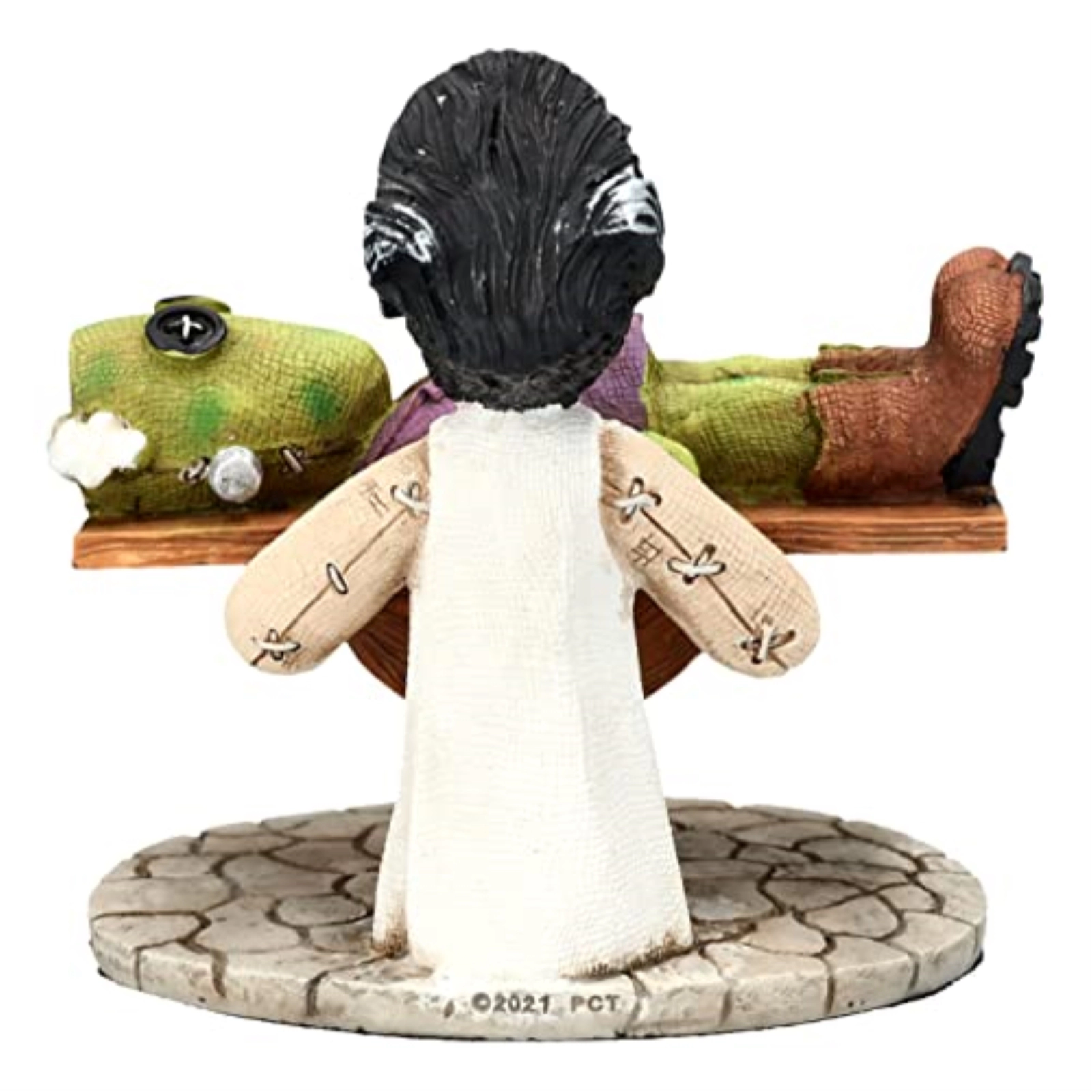 Pacific Giftware Pinhead Monsters Giving Life Frankenstein and Bride Statue Figurine 4.5 inch by Ruben Macias
