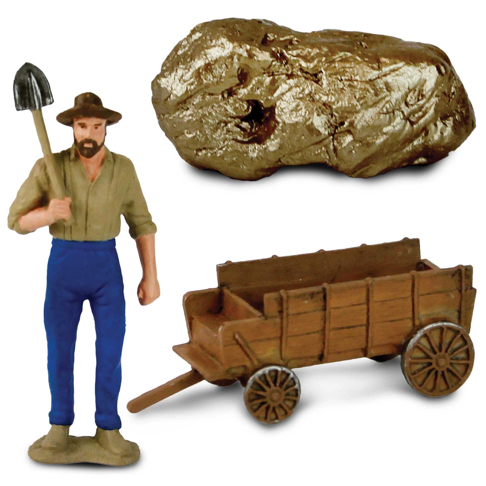 Safari Ltd. - Gold Rush TOOB - contains 9 Mini Figurines