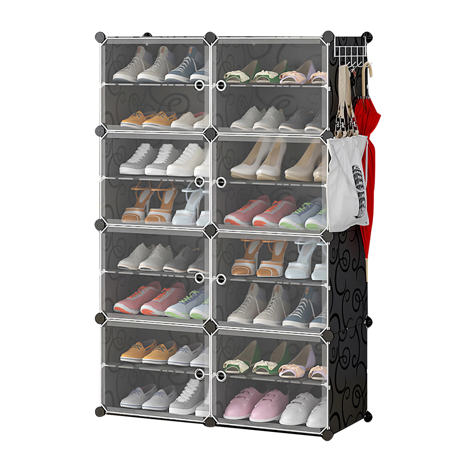 GBruno 8-Tier Stackable Shoe Rack Organizer