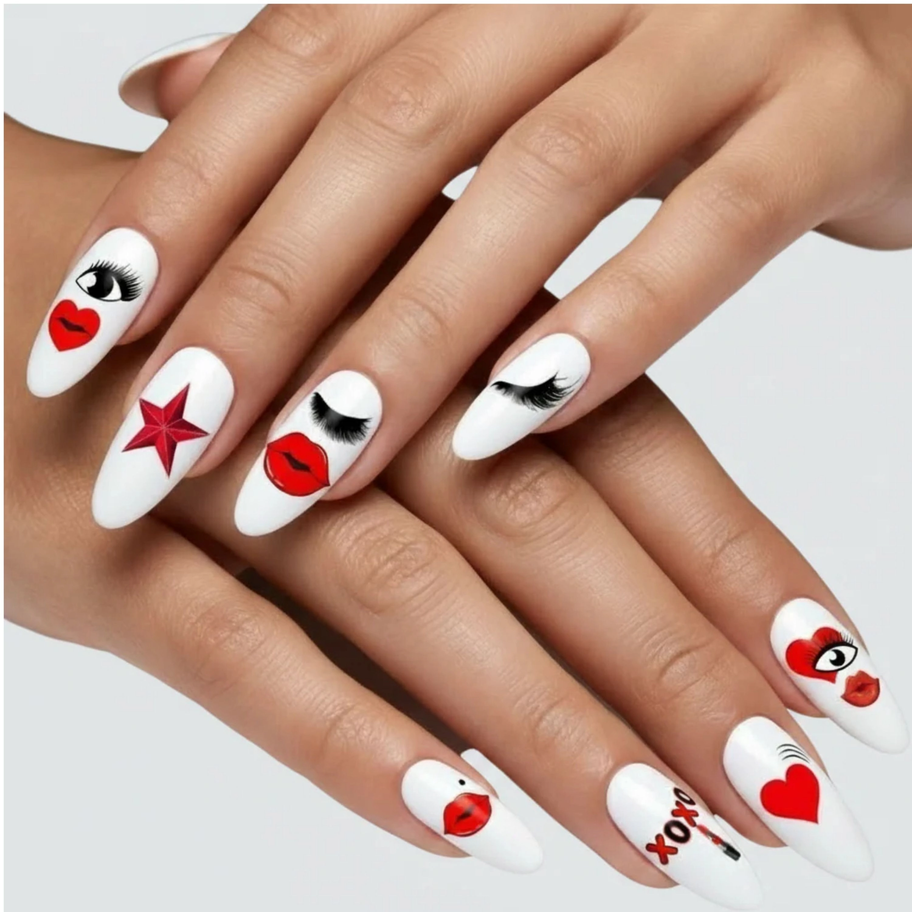 XPNail Women's 2-Pack Bundle of Nail Polish Strips Mood 16ct