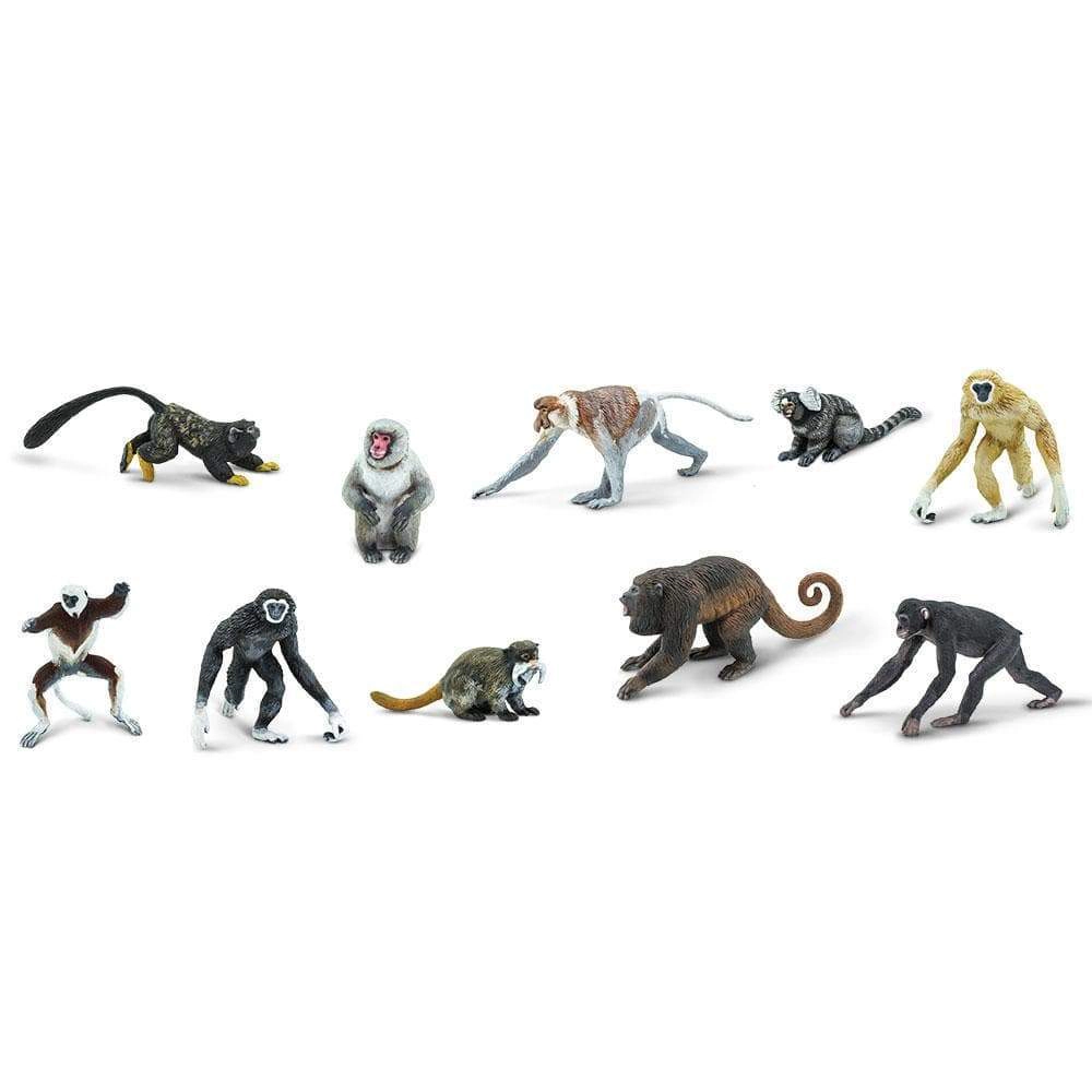 Safari Ltd. - Primates TOOB - contains 10 Mini Figurines
