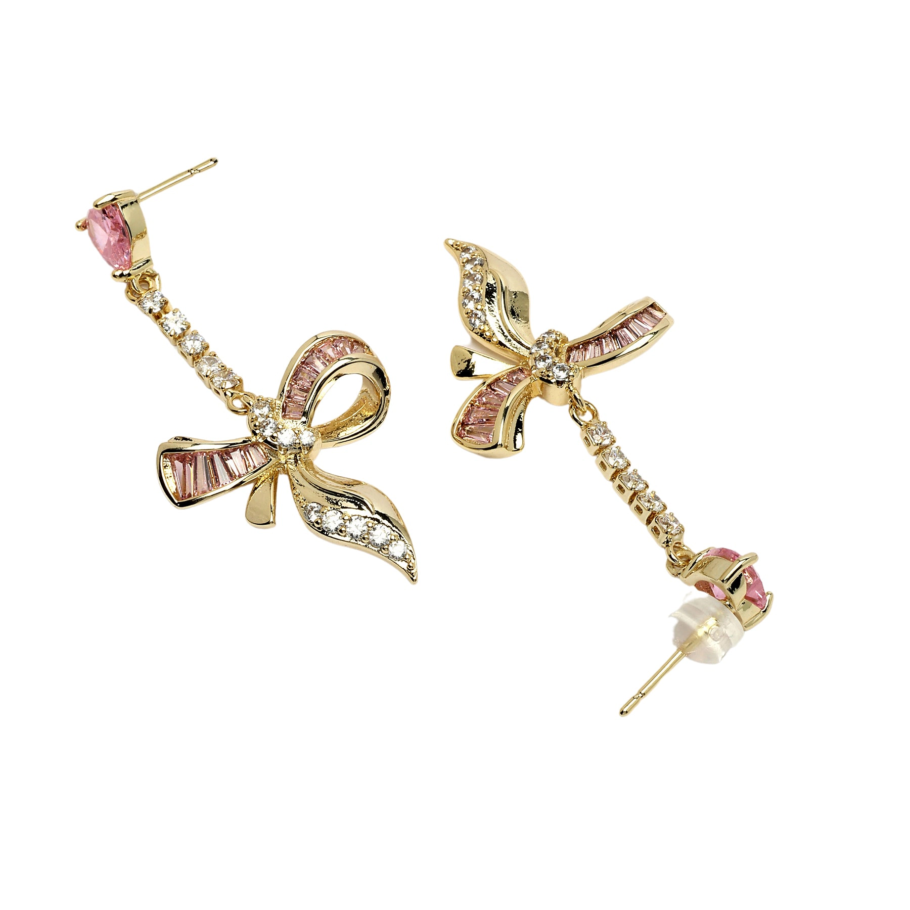 AGP PARIS Womens Diva Elegant Bow Drop Earrings