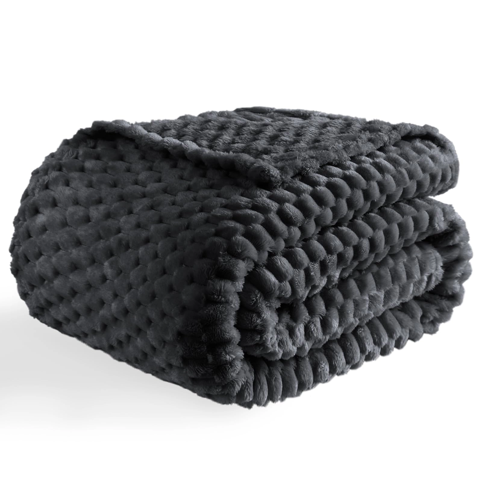 300GSM Fleece Throw Blanket 50x70IN Cozy Warm Lightweight for All Seasons