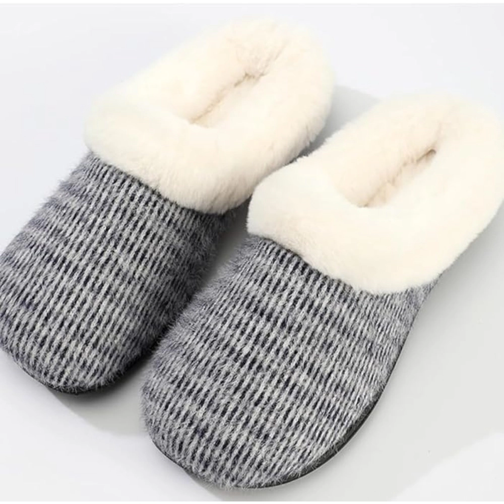Roxoni Girl Memory Foam Comfort Plush Fleece Lined House Slipper