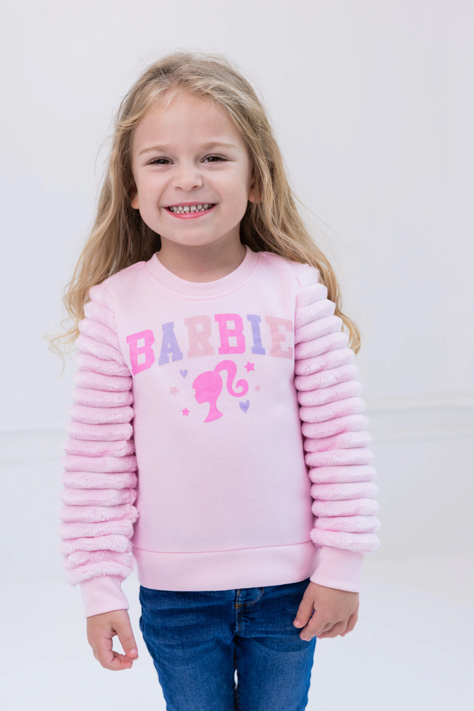 Barbie Girls' Pullover Sweatshirt