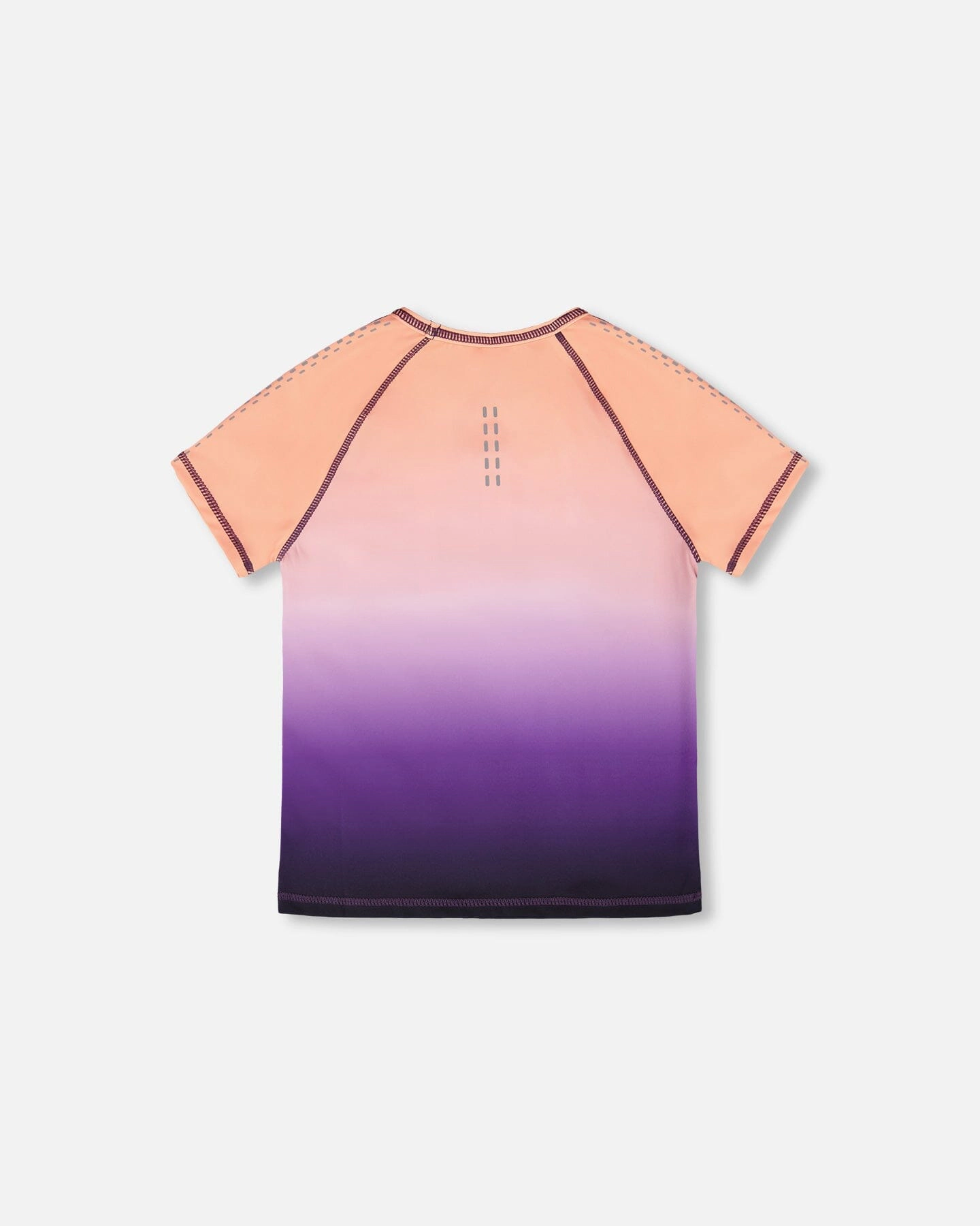 Deux par Girls Athletic Short Sleeve Top Recycled Polyester To Gradient