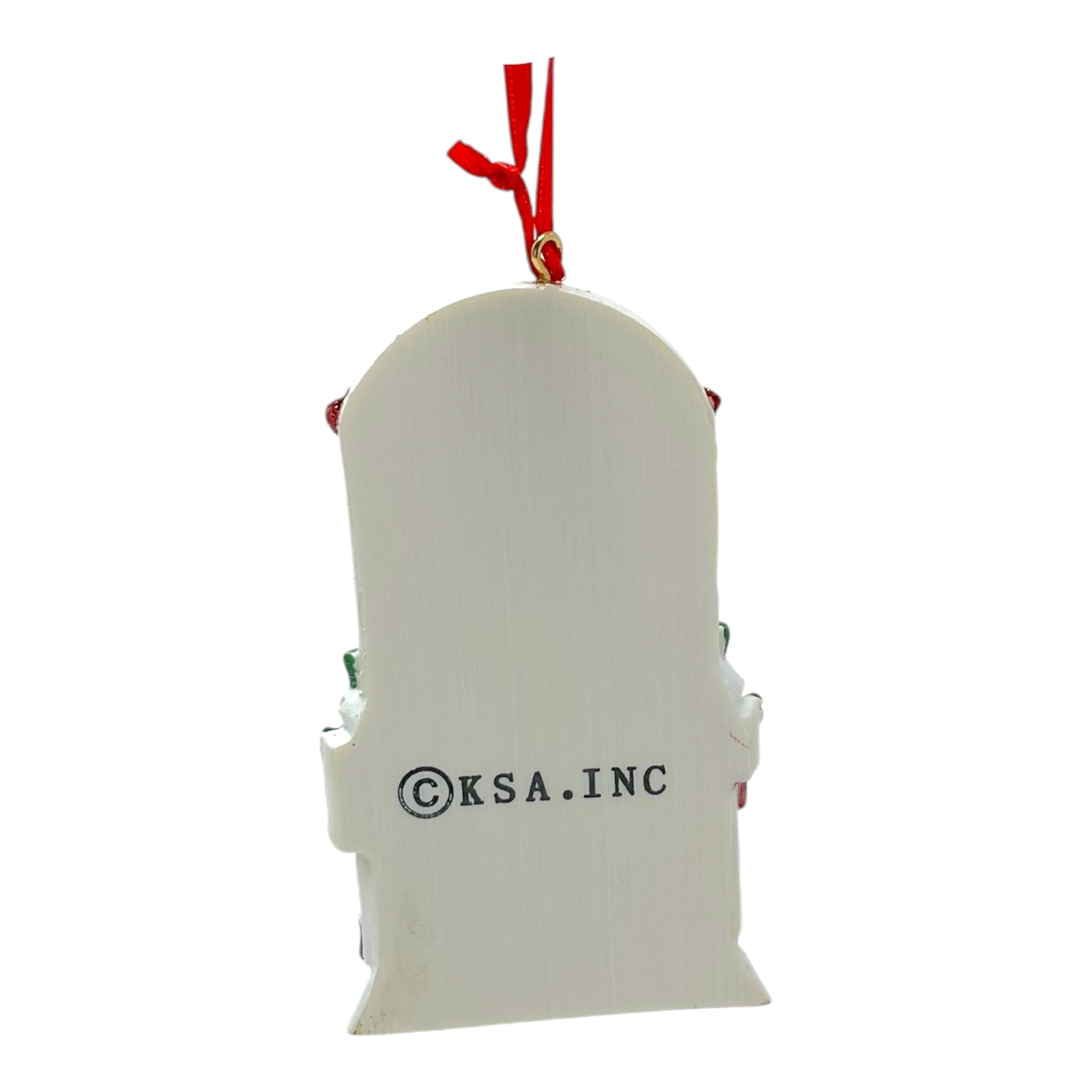 Kurt Adler Our New Home Front Door Hanging Resin Christmas Tree Ornament 4.25 inch