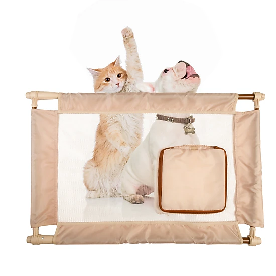 Pet Life ® Porta-Gate Travel Collapsible And Adjustable Folding Pet Cat Dog Gate