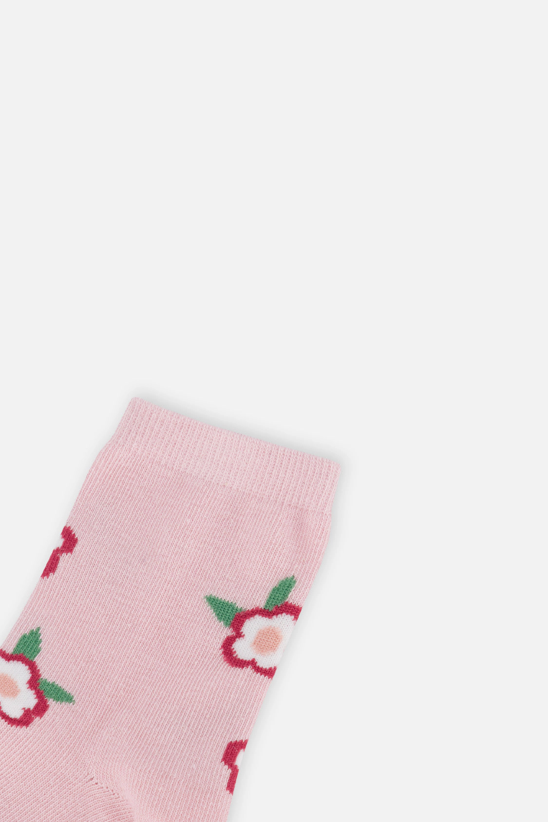 Deux par Girls Floral Detail Ribbed Socks