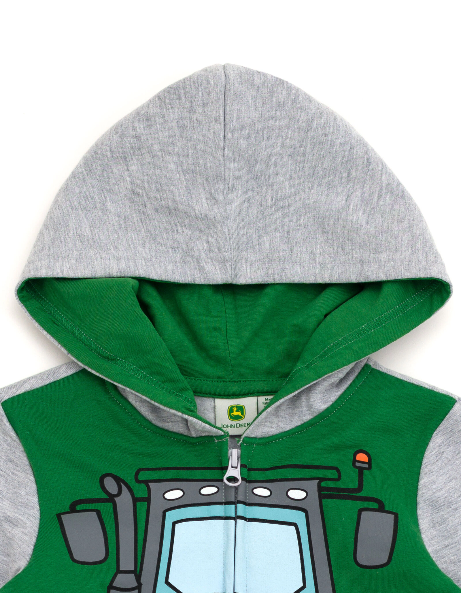 John Deere Boys' Fleece Zip-Up Hoodie