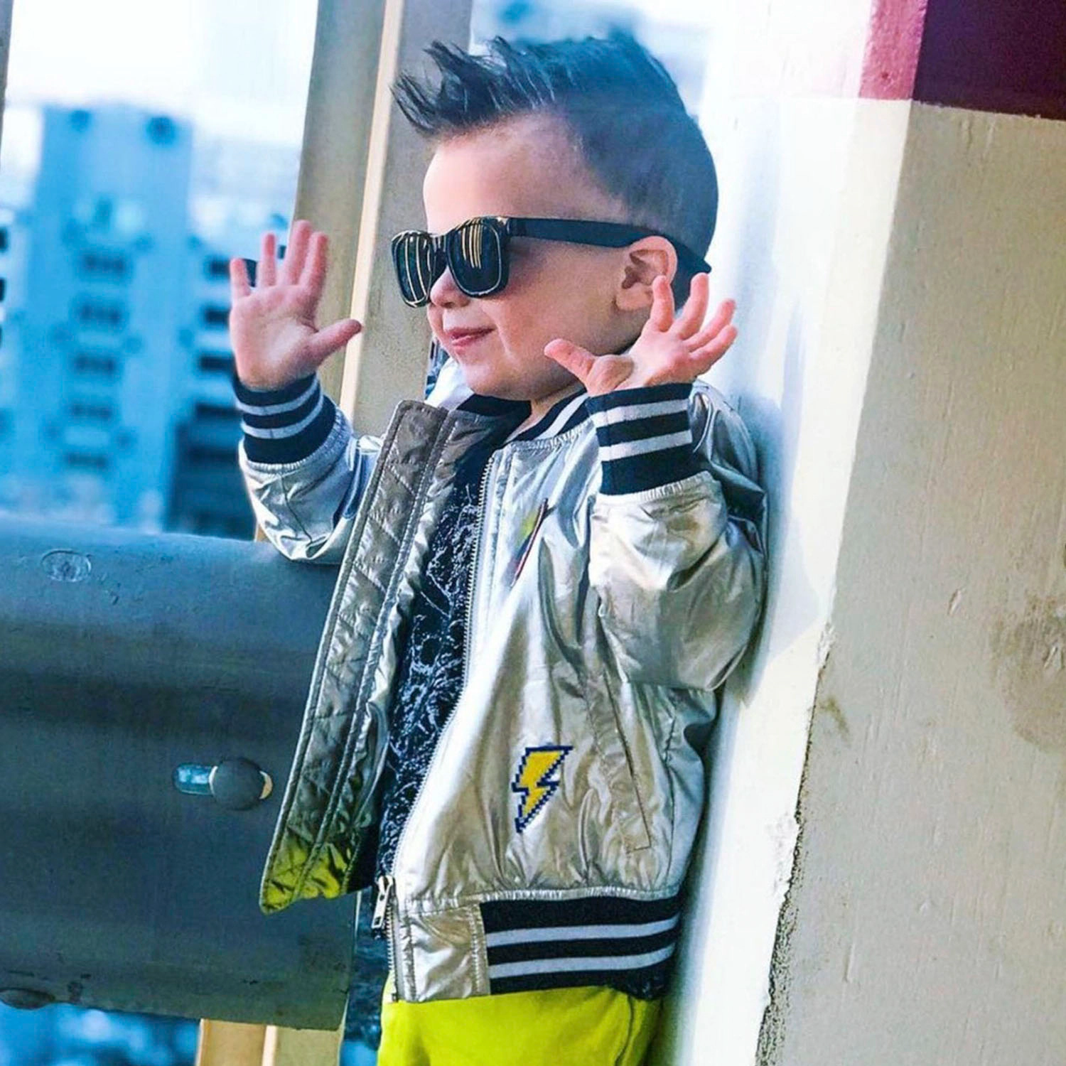 Rockets of Awesome The Silver Bomber Jacket for Unisex