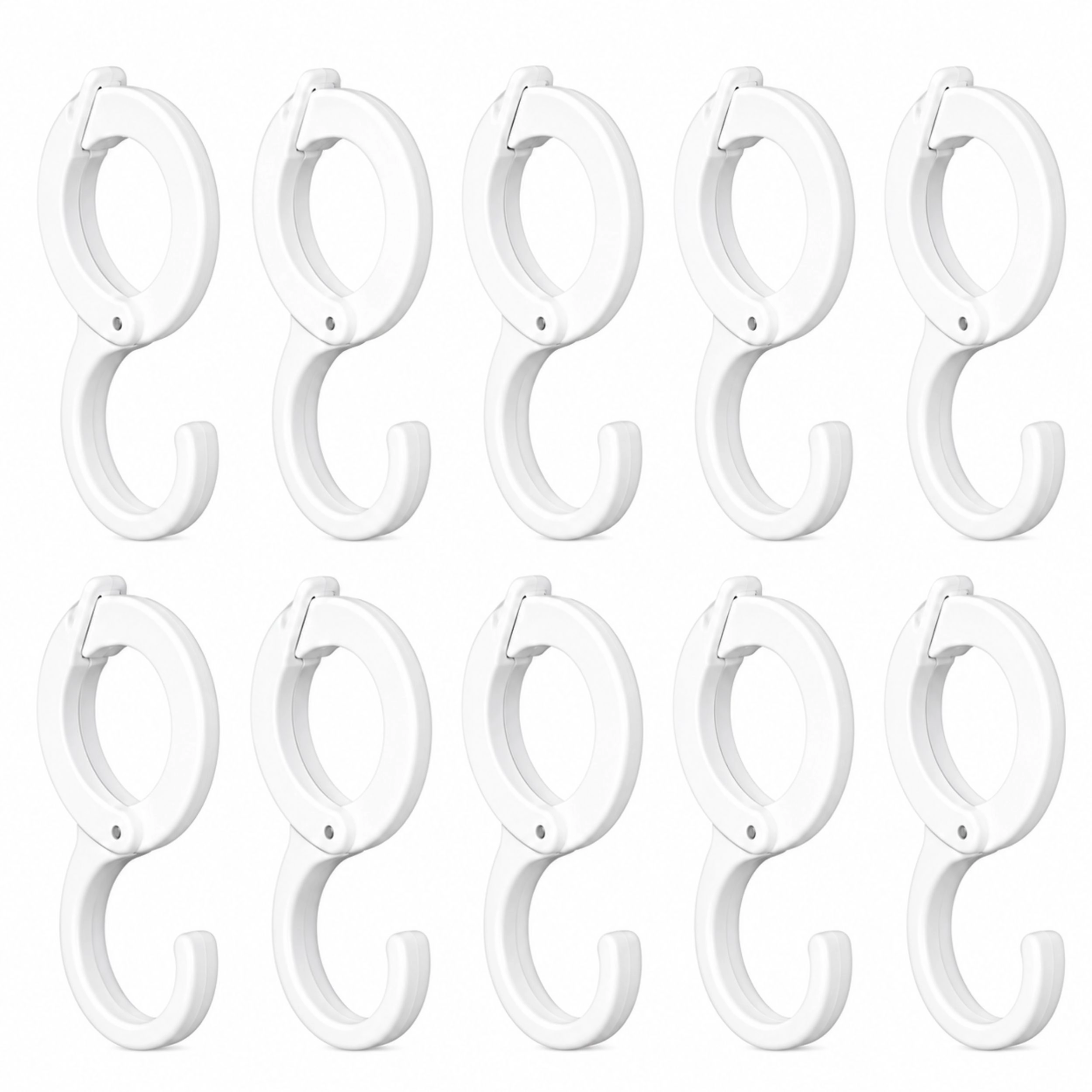 Home Collection Pack of 10 Table Edge Clip Hooks Windproof Desk Shelf Hangers