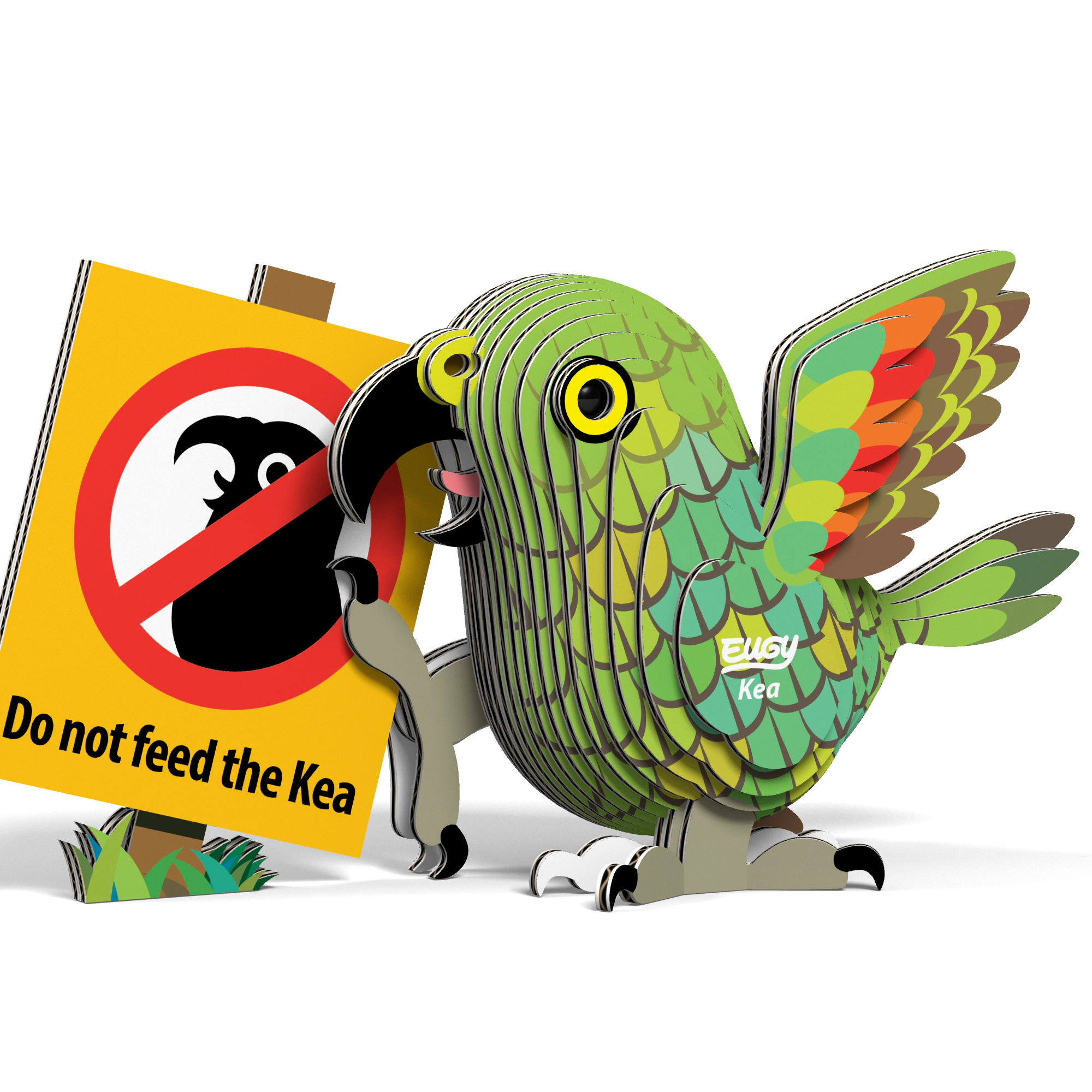 EUGY Kea 3D Puzzle - contains 23 puzzle pieces