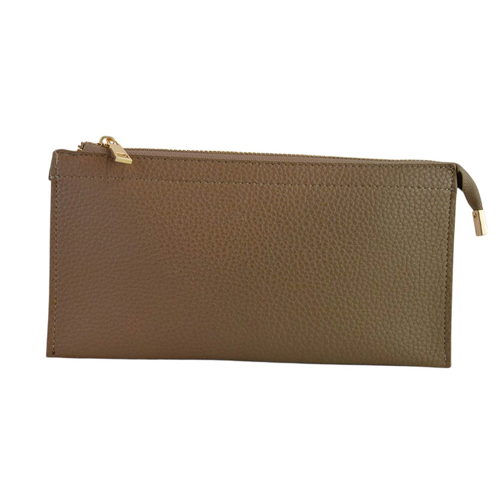 Fashnzfab Faux Leather Slim Wallet Crossbody Bag