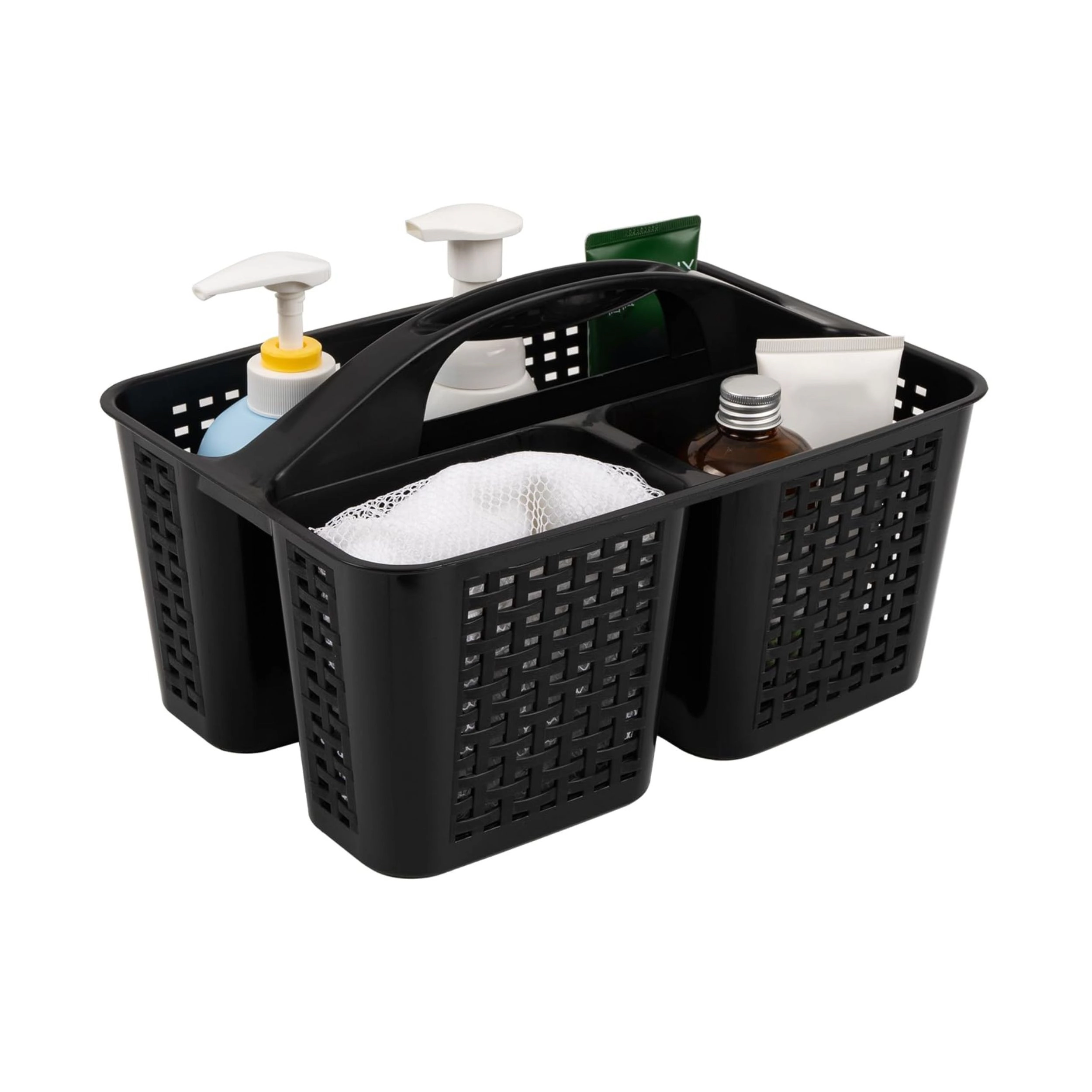 Stock Preferred Portable Shower Caddy Organizer with Handle Plastic Basket for Bathroom Dorm