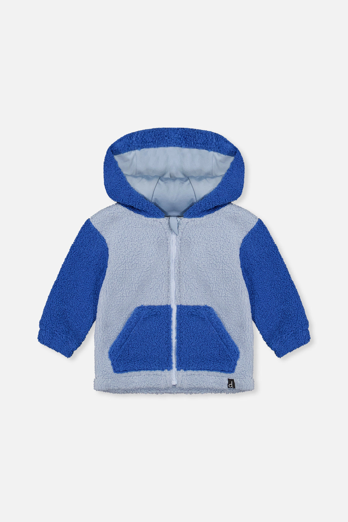 Deux par Boys Sherpa Bear Ear Hooded Zip Jacket