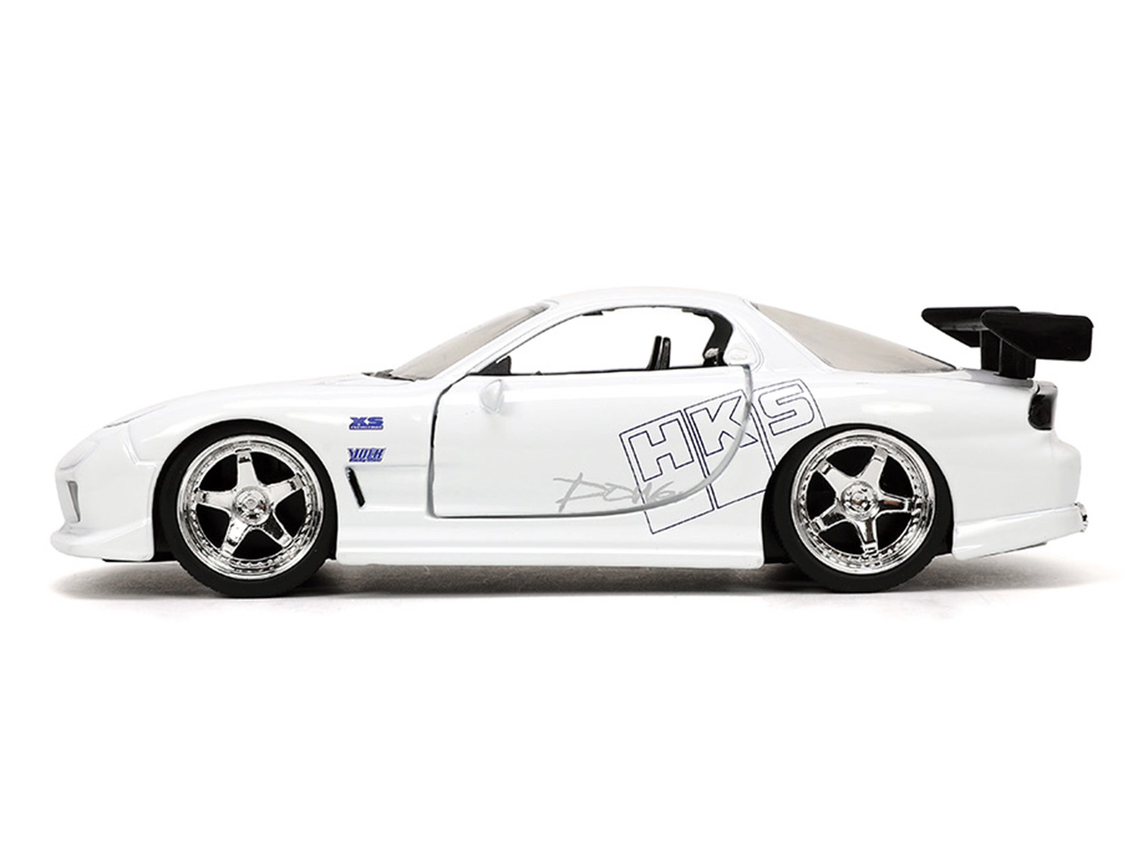 Jada Collectible 1993 Mazda Rx-7 "Hks" White "The Fast And Furious" (2001) Movie "25 Years Of & Series