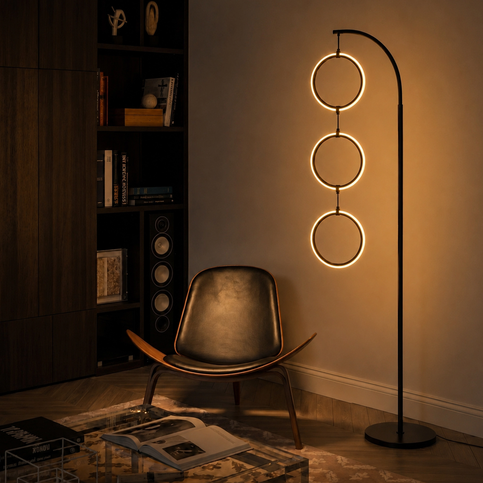 Brightech 3 Ring LED Floor Lamp