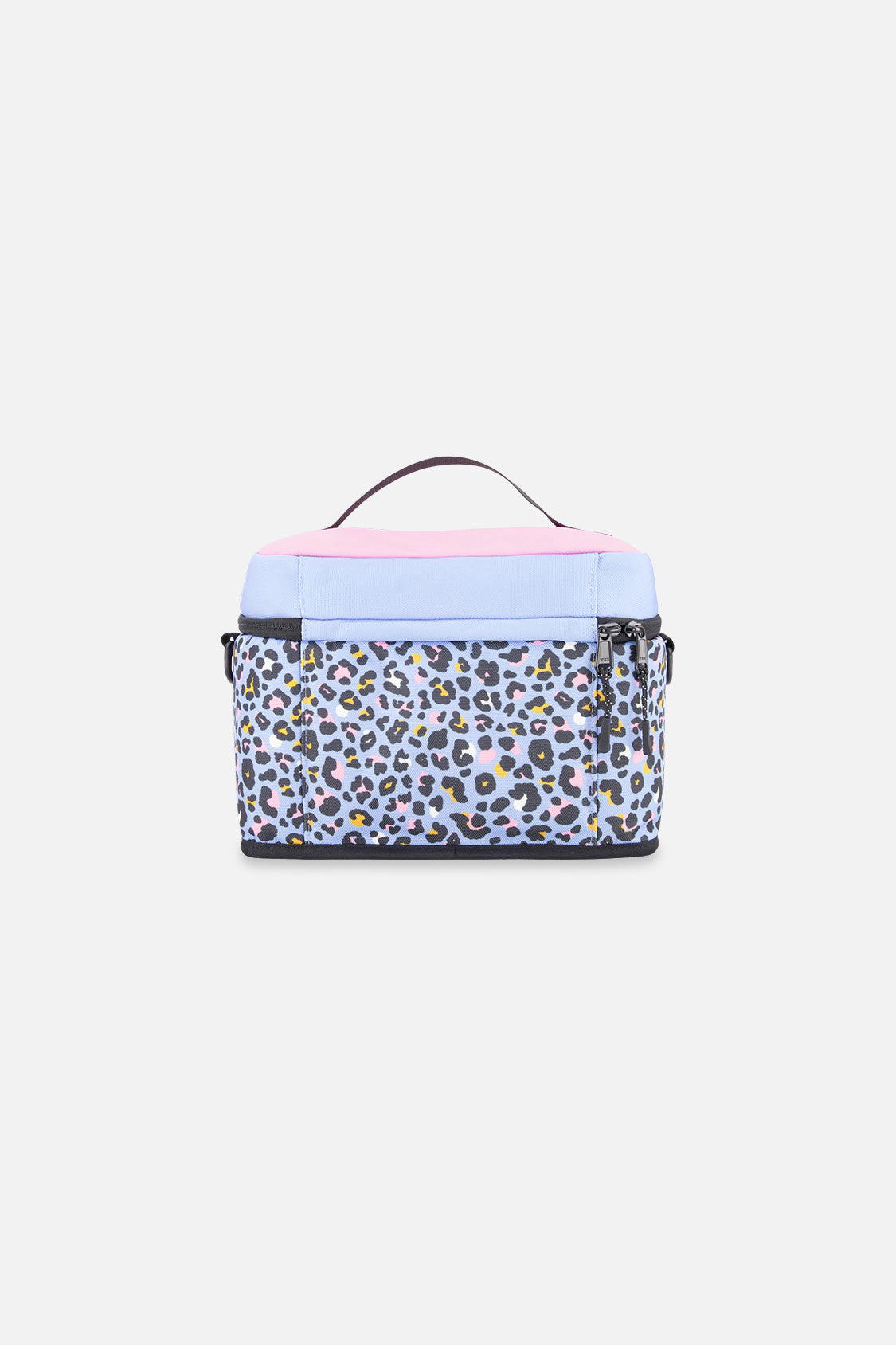 Deux par Girls Insulated Leopard Print Lunch Box with Removable Shoulder Strap
