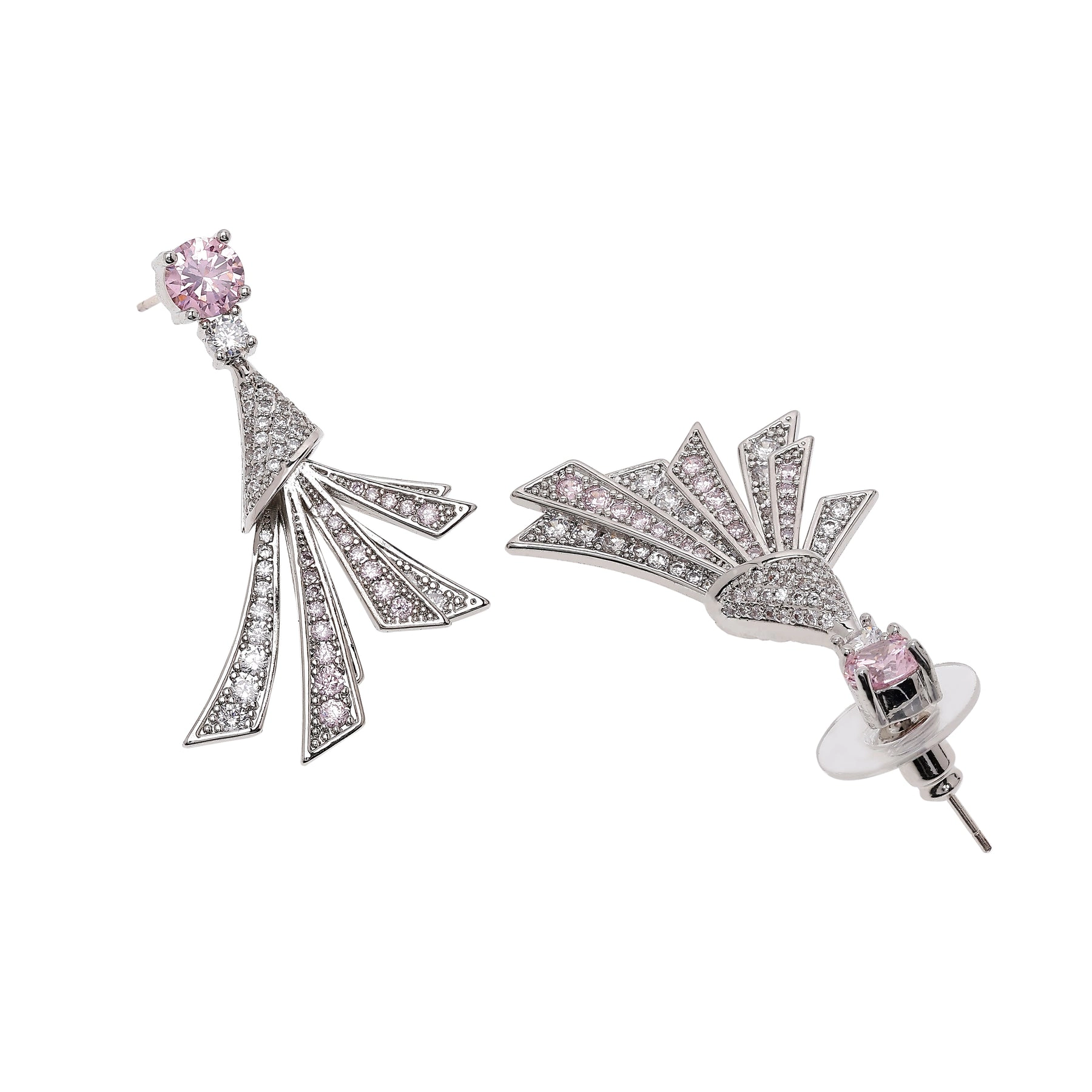 AGP PARIS Womens Feather Drop Earrings