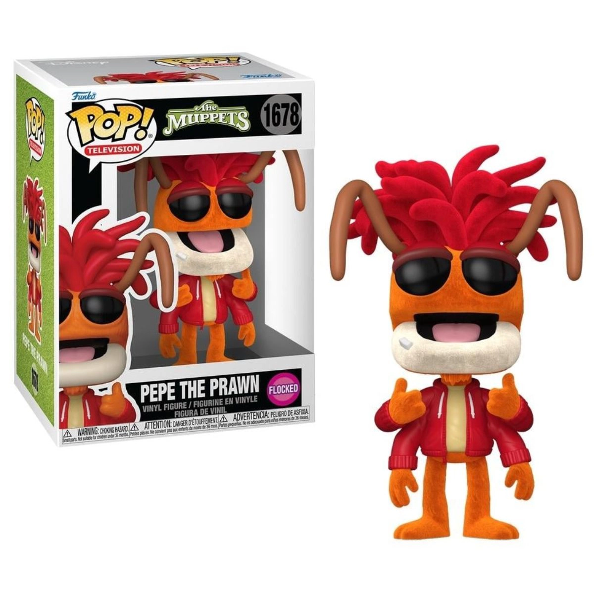 Funko Pop! The Muppets: Pepe the Prawn #1678  Flocked