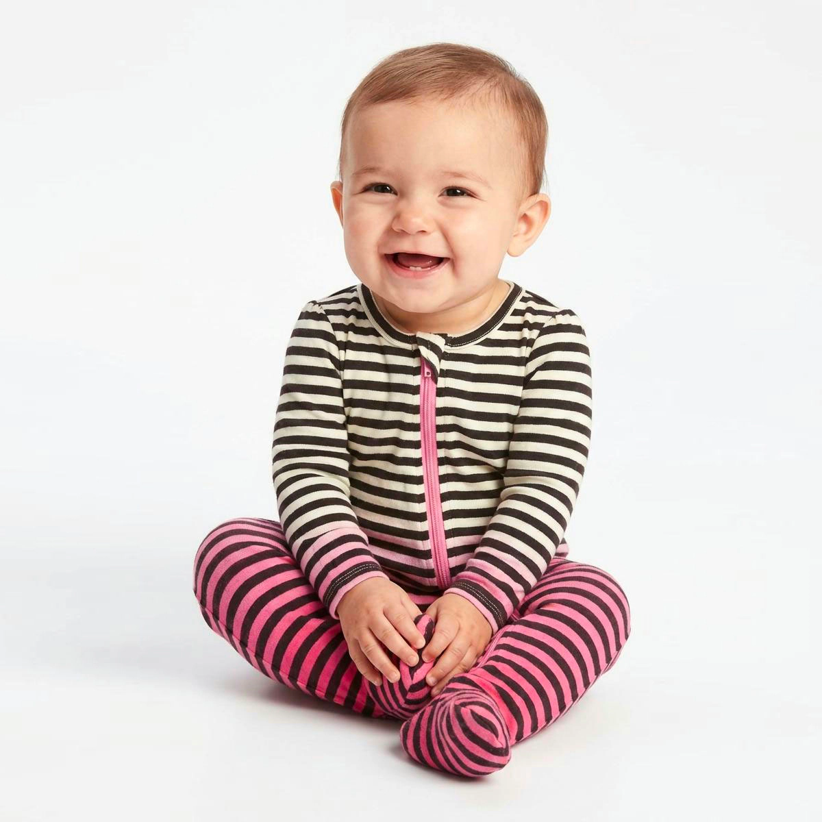 Rockets of Awesome Stripe Ombre One-Piece For Baby Girl