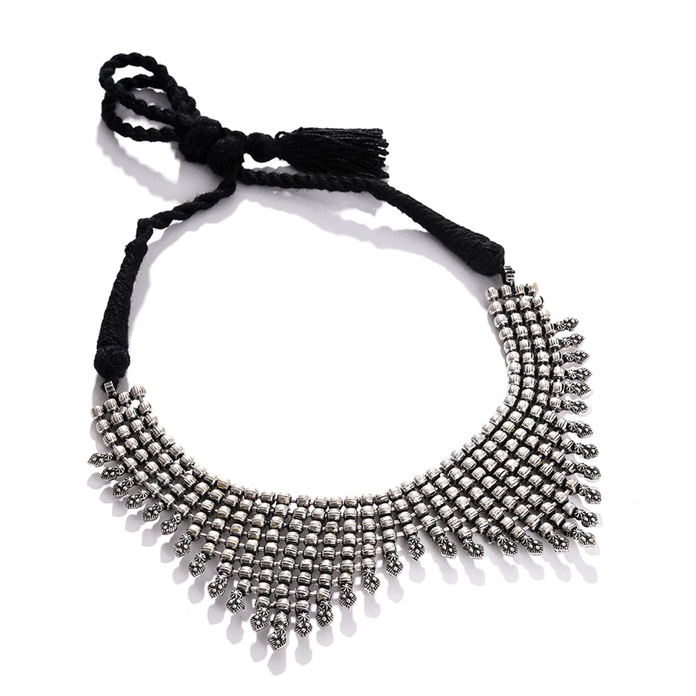 SOHI Women's Silver Coloured Necklace