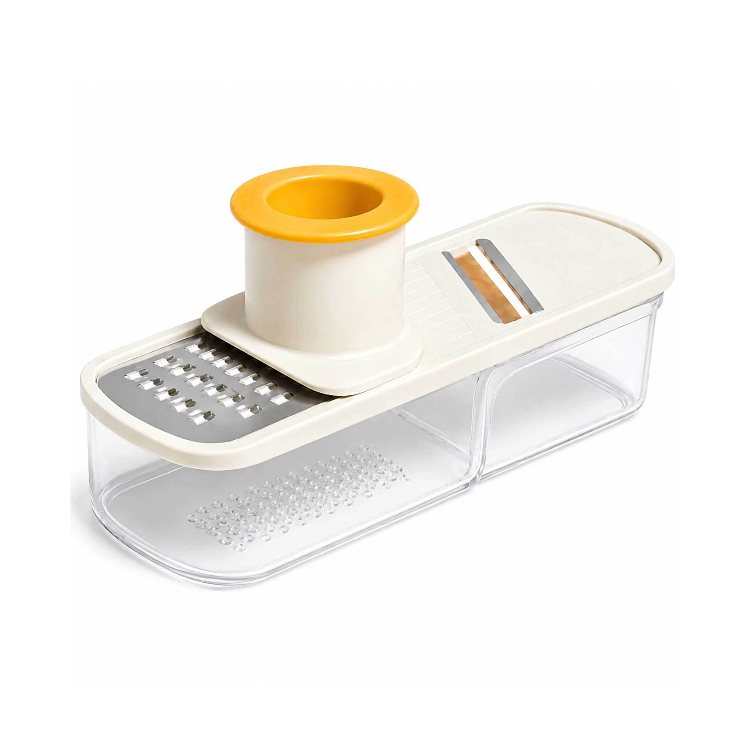 Home Collection 3-in-1 Mini Ginger Garlic Slicer Grater Mandoline with Hand Guard