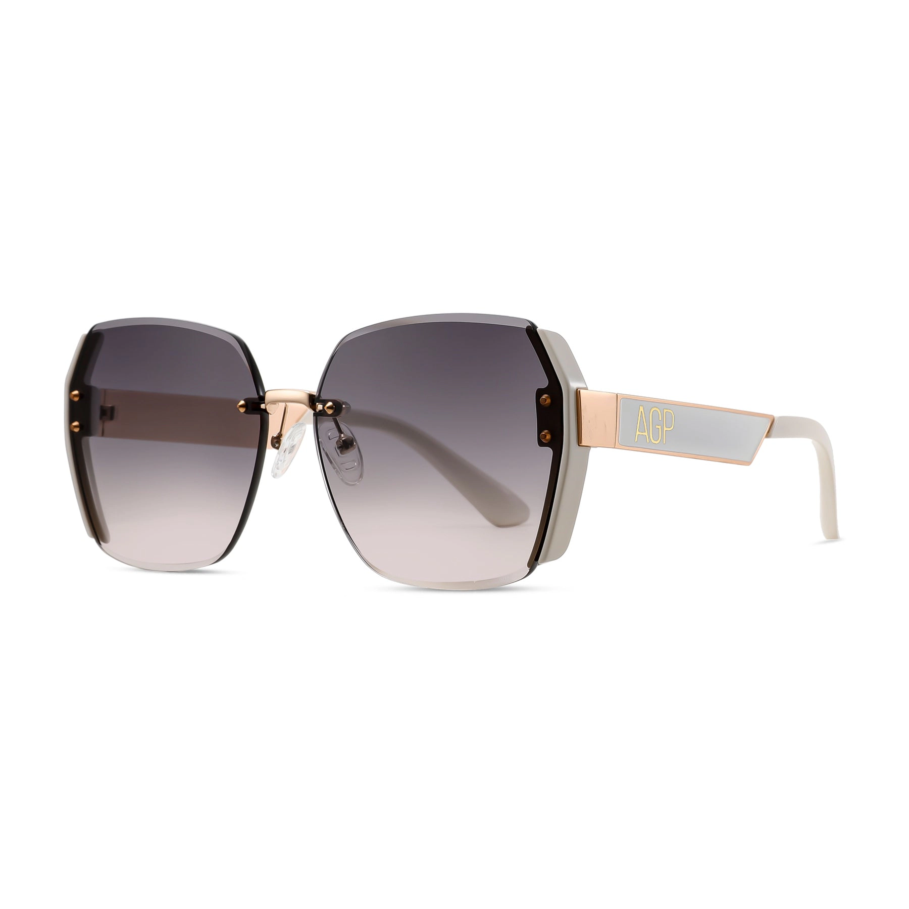 AGP PARIS Women's Bold Square Acetate Gradient Lens UV400 Sunglasses