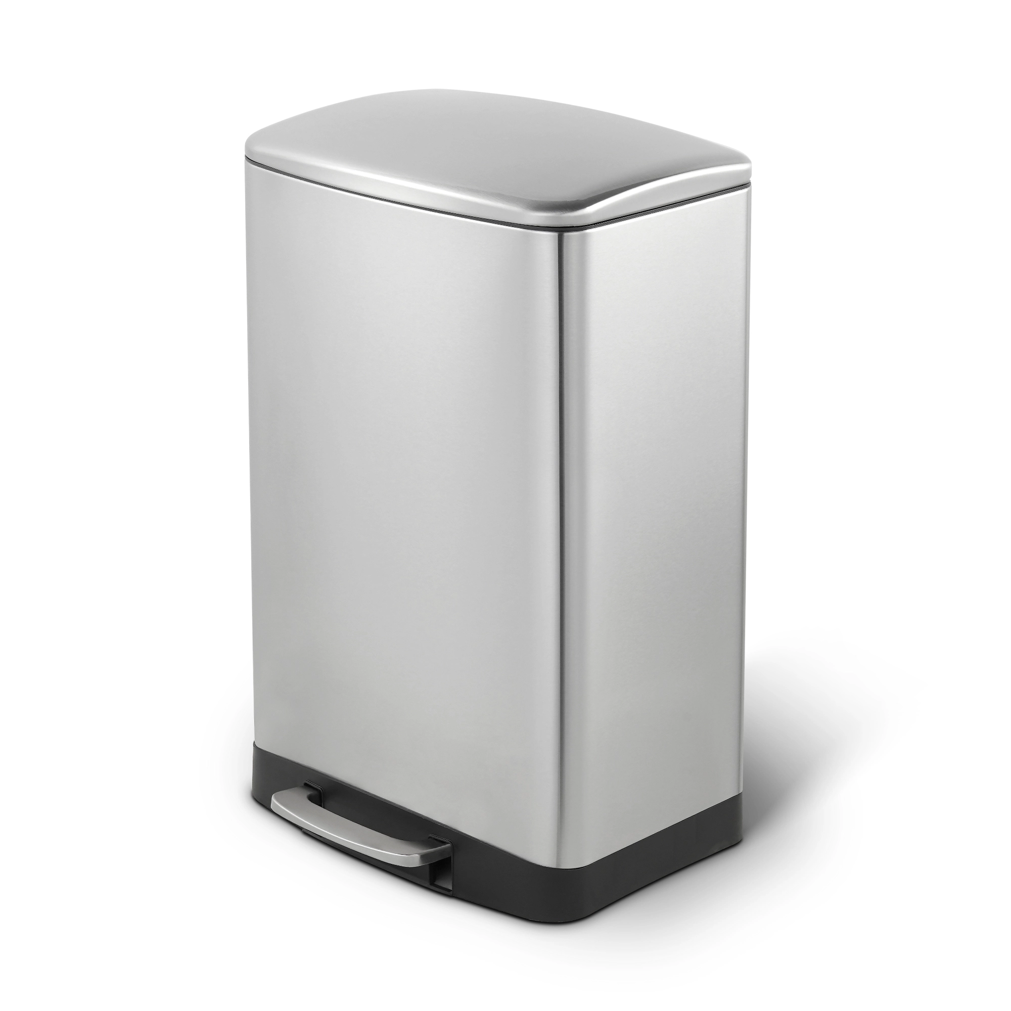 Innovaze Gal./ Liter Stainless Steel Rectangular Step-on Trash Can for Kitchen