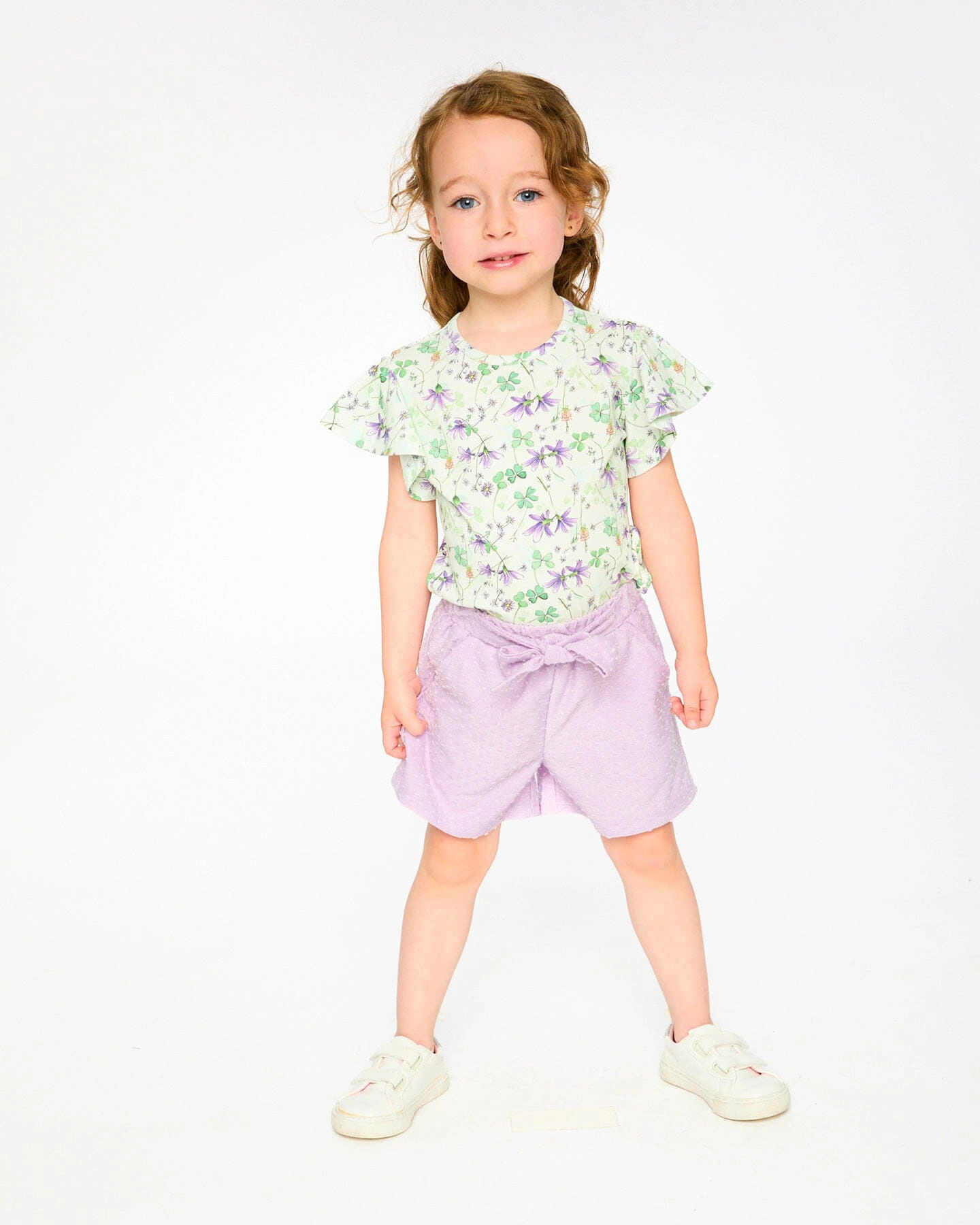 Deux par Deux Girls Jersey Side Pocket Shorts